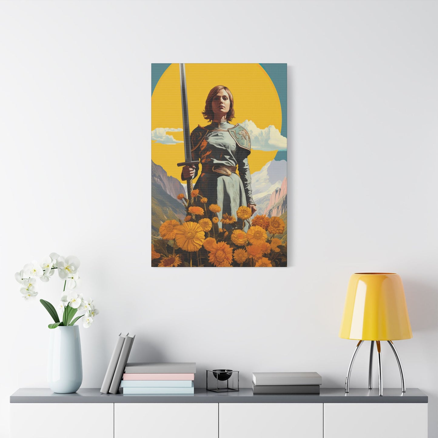 Saint Joan of Arc - Museum Wrapped Canvas - Sanctified Souls Print - Religious Art for your Home