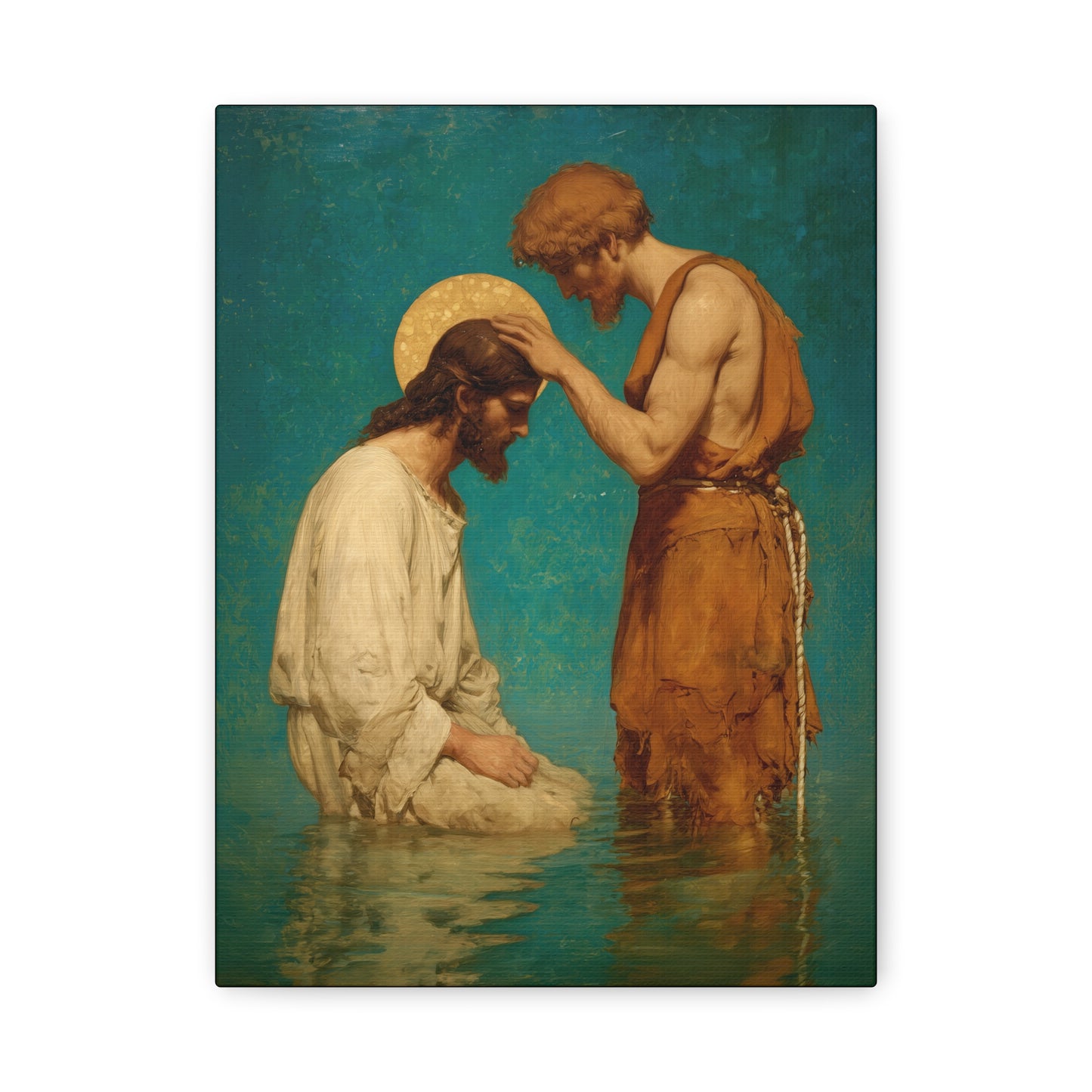 Saint John the Baptist, The Prophet and the Promise - Museum Wrapped Canvas - Print - Religious Art for your Home - Christian print