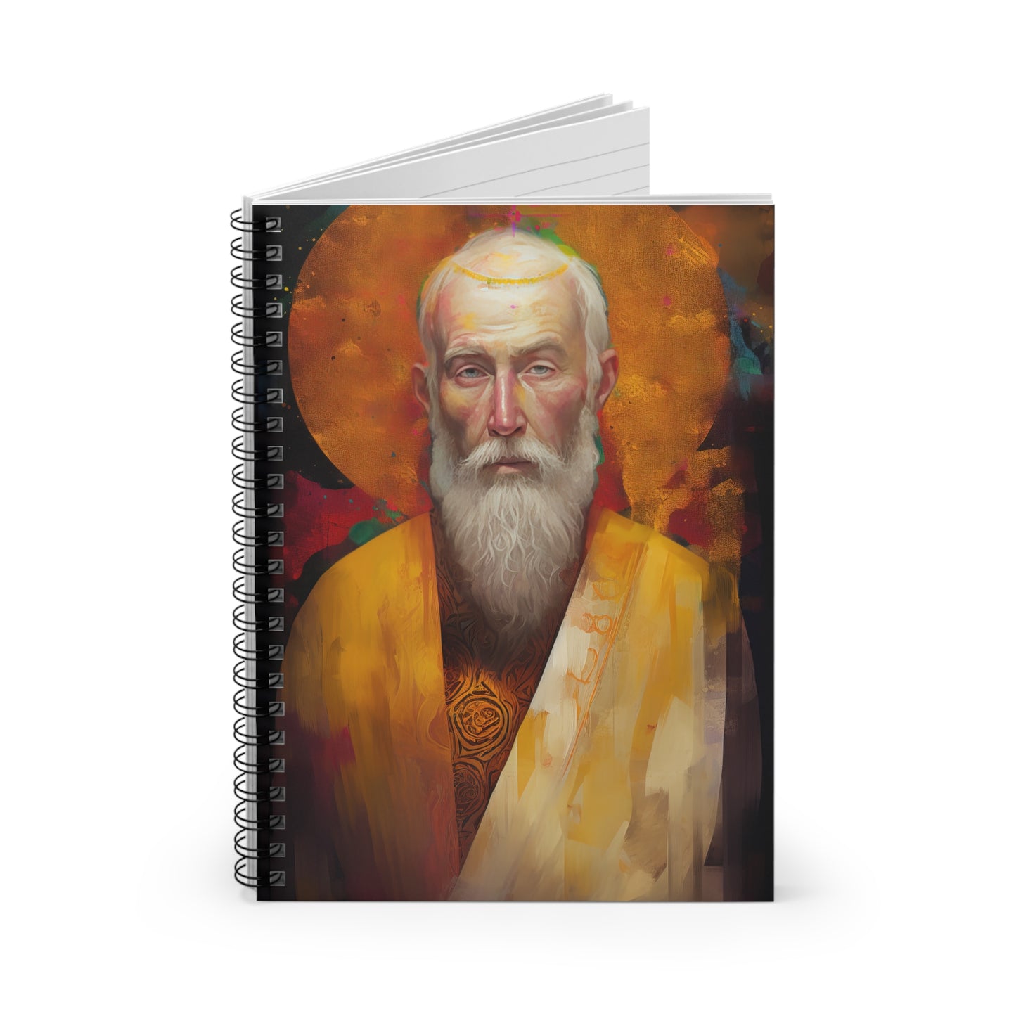 Saint Simon the Apostle Journal - Sanctified Souls Art - Religious Based Notebook - Spiral Notebook - Ruled Line