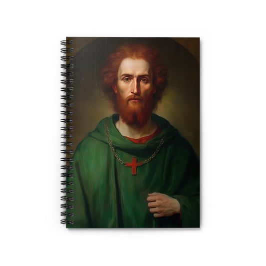 Saint Alexius of Rome Journal - Sanctified Souls Art - Religious Based Notebook - Spiral Notebook - Ruled Line