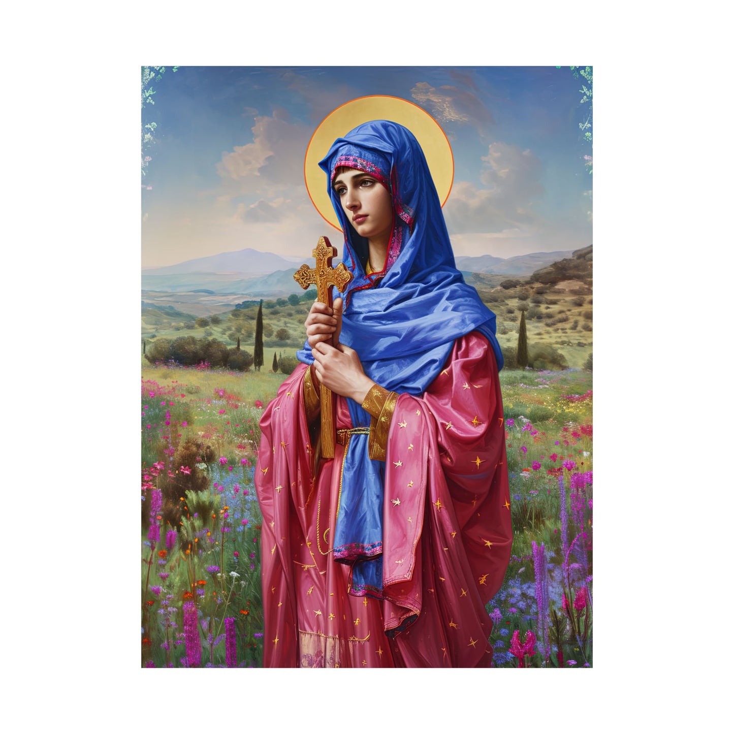 Saint Anysia of Salonika  - Sanctified Souls Print - Multiple Sizes - Premium Matte Vertical Posters