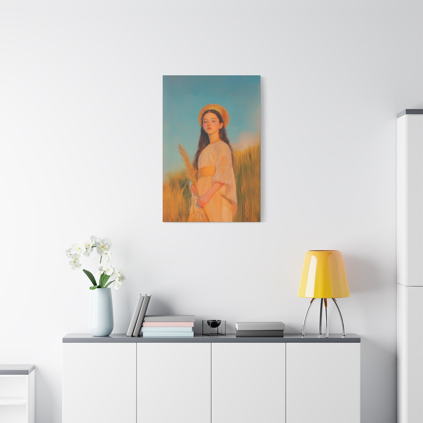 Saint Faith - Multiple Sizes - Catholic Home art - Museum Wrapped Canvas - Sanctified Souls Print - Martyr Saint