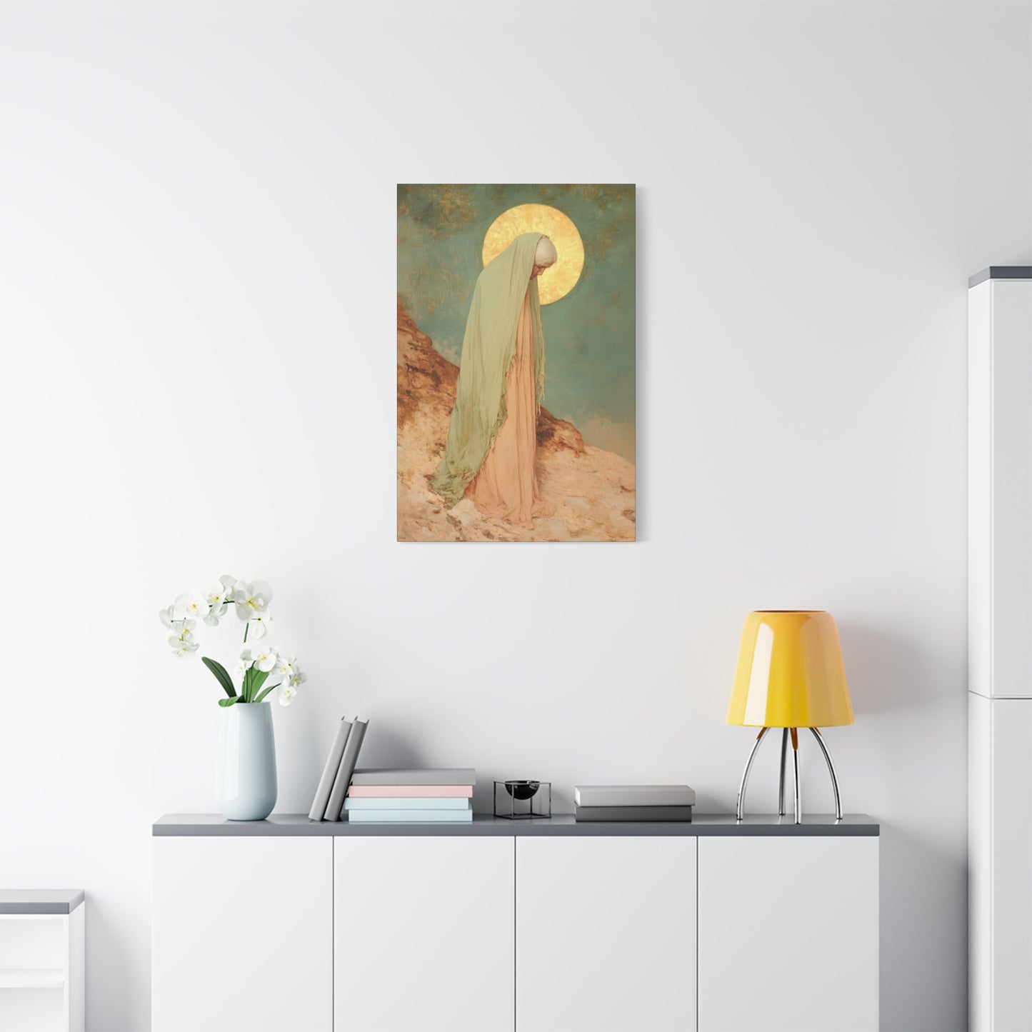 Saint Melania the Elder - Desert Mother - Gallery Wrapped Canvas - Print - Religious Art for your Home - Catholic Art Print