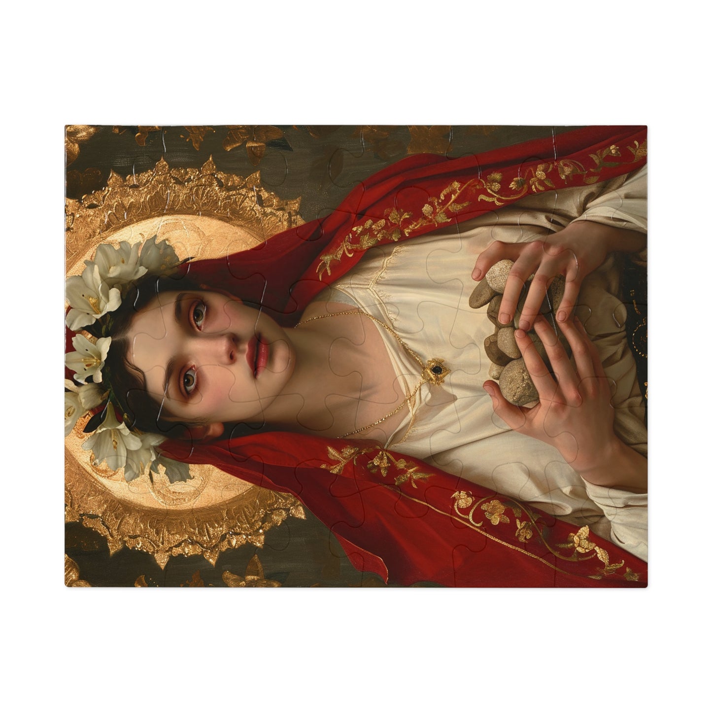 Saint Emerentiana - Puzzle and Keepsake Tin - Jigsaw Puzzle (30, 110, 252, 500,1000-Piece) - Religious Puzzle