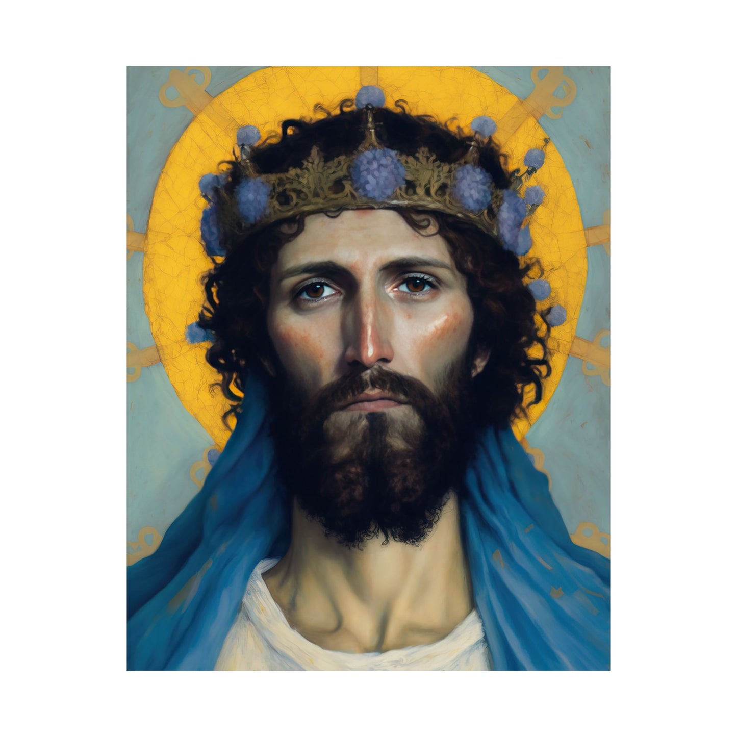 Portrait of Christ our Lord - Print - Sanctified Souls Print - Multiple Sizes - Premium Matte Vertical Posters - Christ our Lord Print
