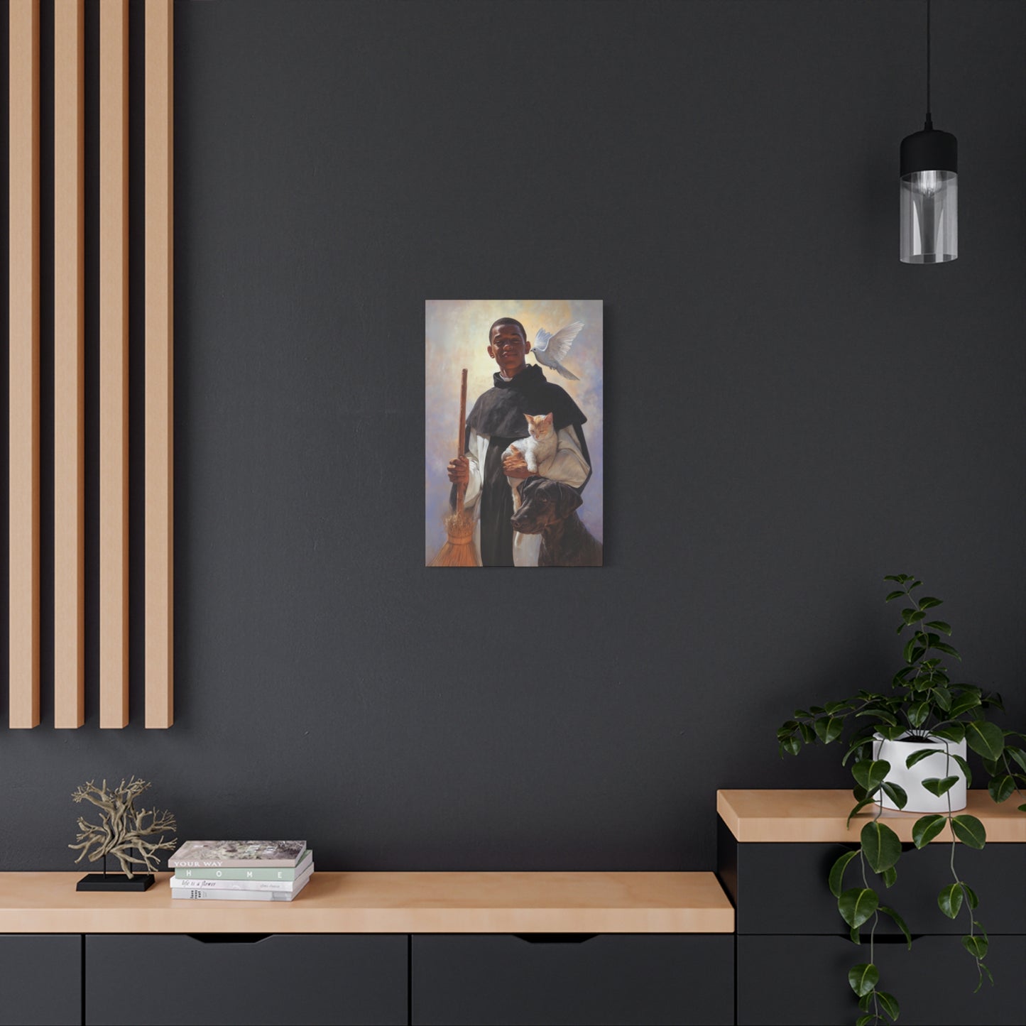 Saint Martin de Porres - Gallery Wrapped Canvas - Print - Religious Art for your Home - Catholic Art