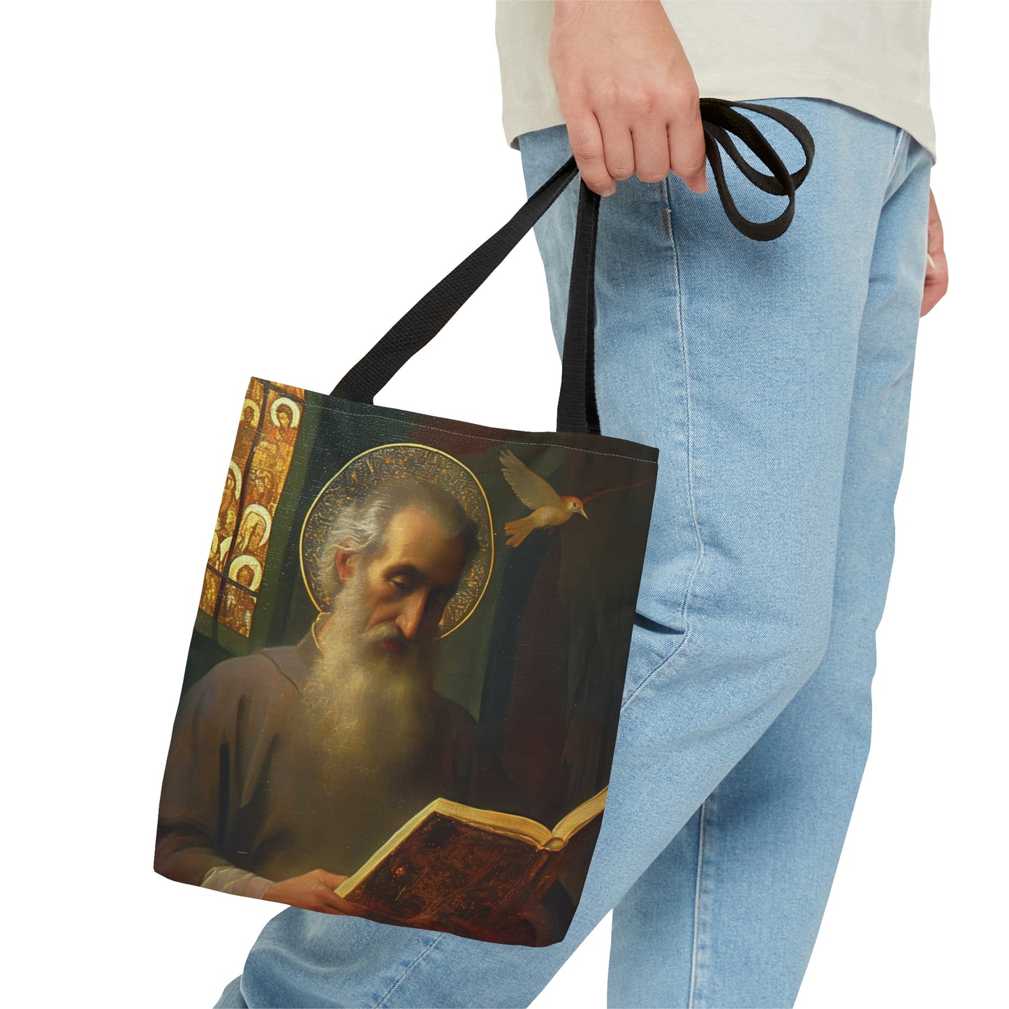 Saint Issac of Armenia Tote Bag - Large Medium Small Faith Art Bag - Catholic Faith Purse - Religious - Prayer Bag - Devotional Purse