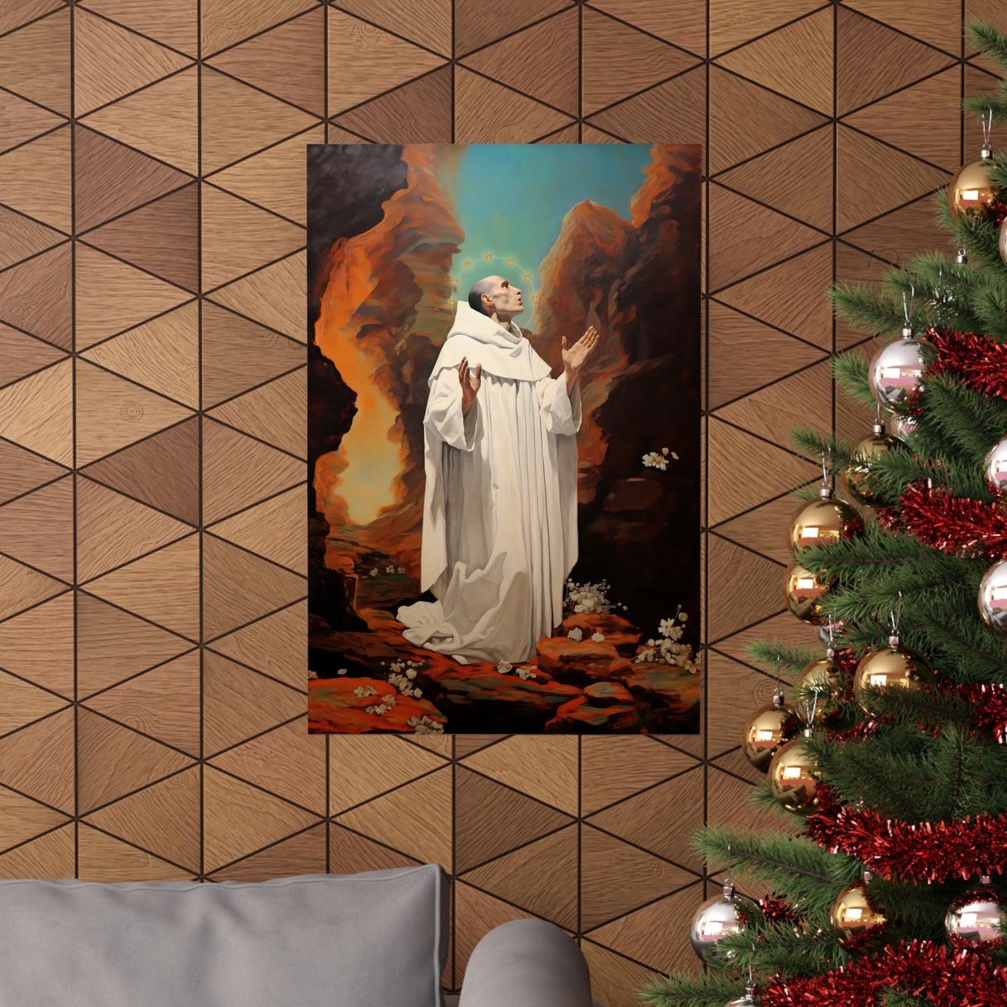 Saint Bruno Print - Sanctified Souls Print - Multiple Sizes - Premium Matte Vertical Posters
