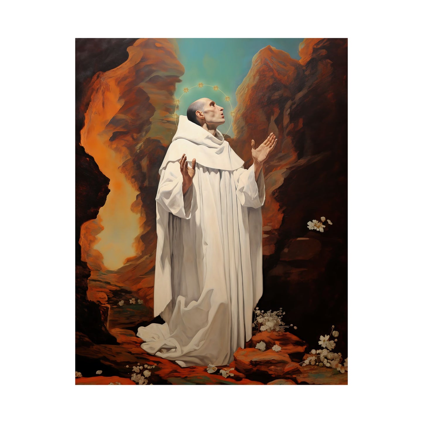Saint Bruno Print - Sanctified Souls Print - Multiple Sizes - Premium Matte Vertical Posters
