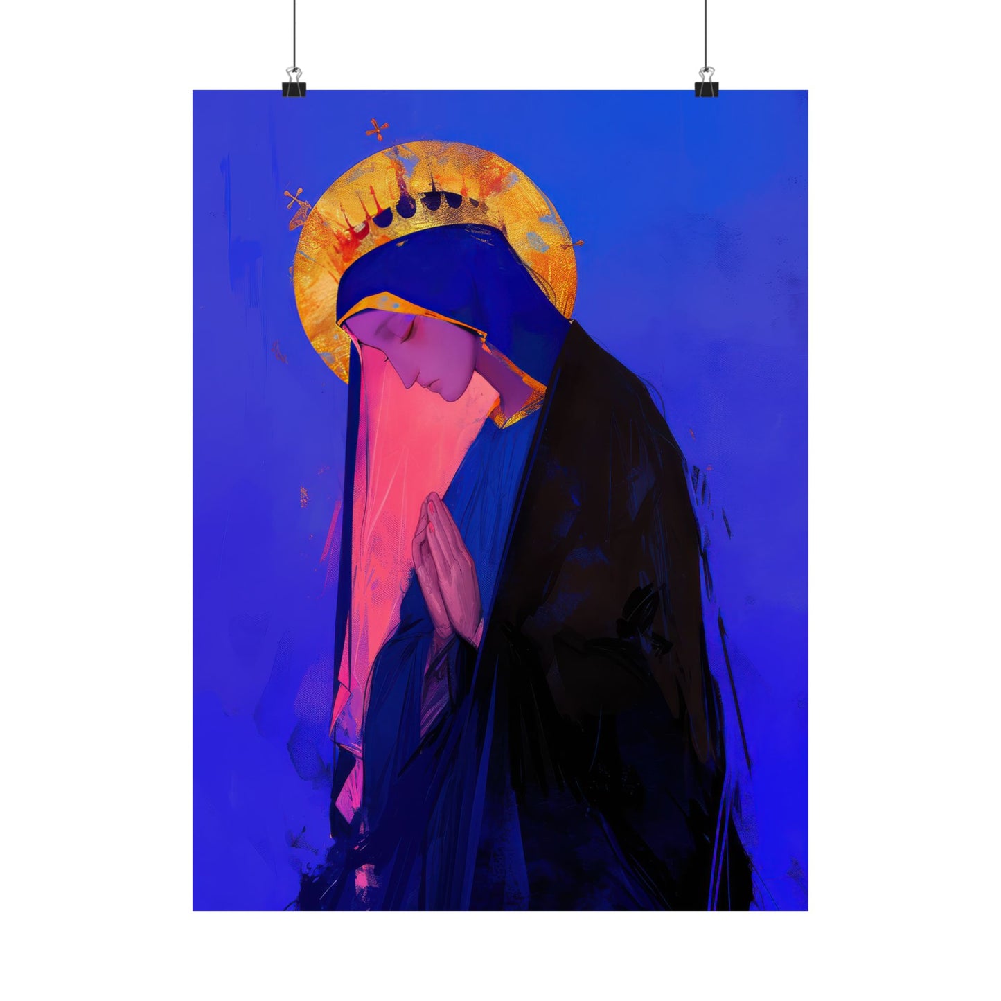 Mary, Mother of God - Blessed Among Women Poster Print - Sanctified Souls Print - Multiple Sizes - Premium Posters - Catholic Art