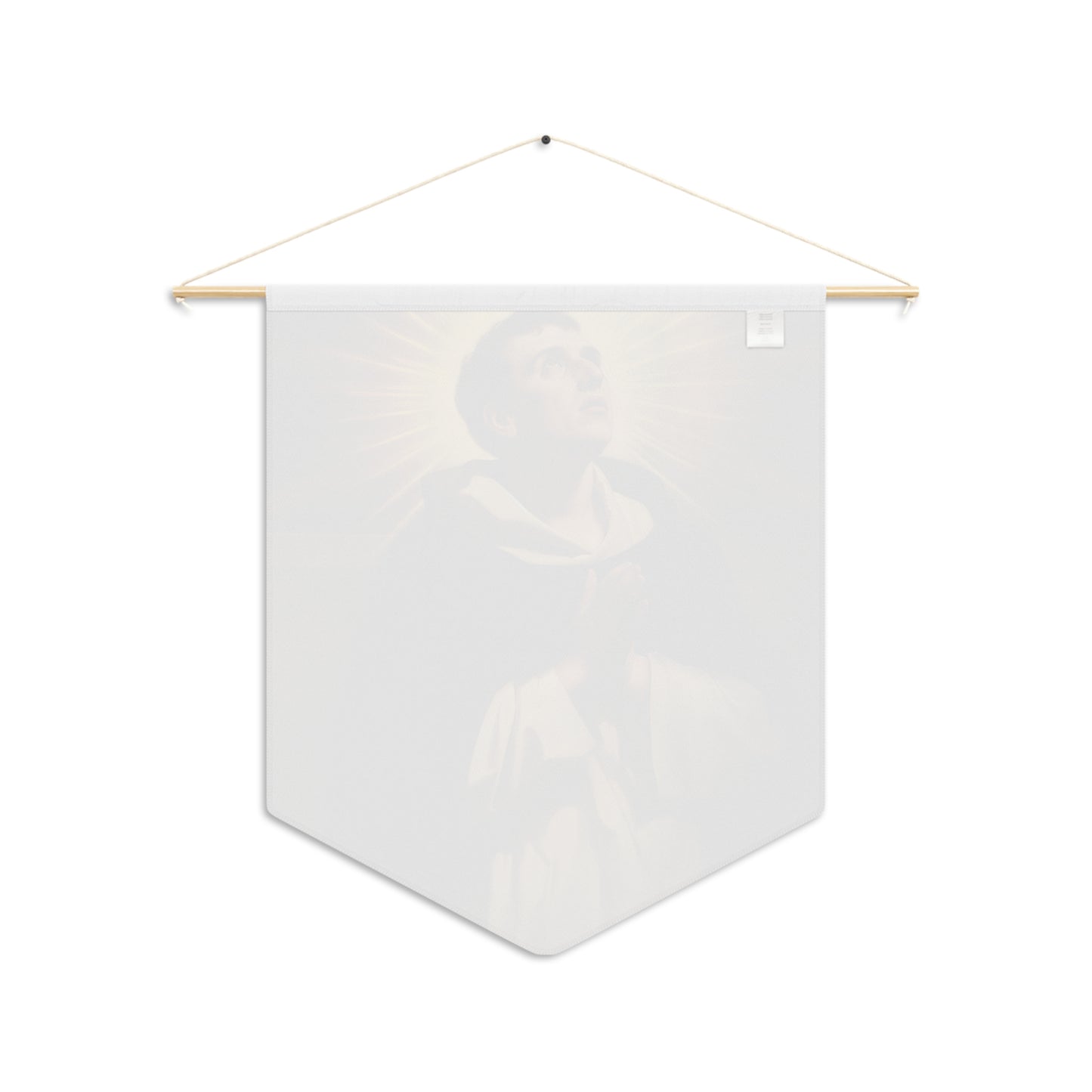 Saint Thomas Aquinas Pennant / Banner / Wall Hanging - Prayer room art - Catholic Home Art - Large Saint Art for your home - 18" x 21"