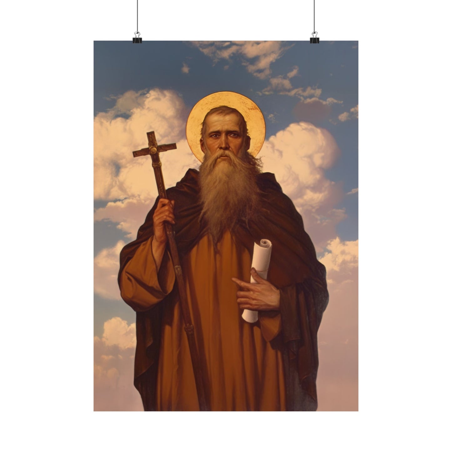 Saint Joannicus the Great / Loannikios of Mount Olympus - Sanctified Souls Print - Multiple Sizes - Premium Matte Vertical Posters