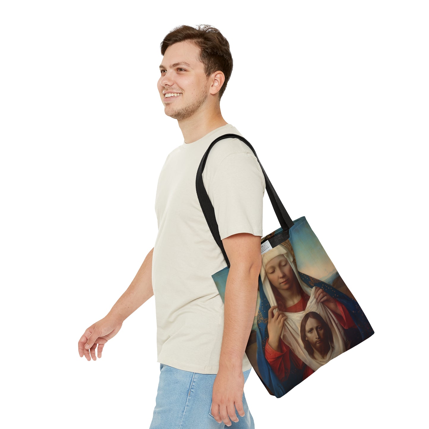Saint Veronica / Saint Veronica's Veil Tote Bag - Large Medium Small Faith Art Bag - Catholic Faith Purse - Religious Carry All