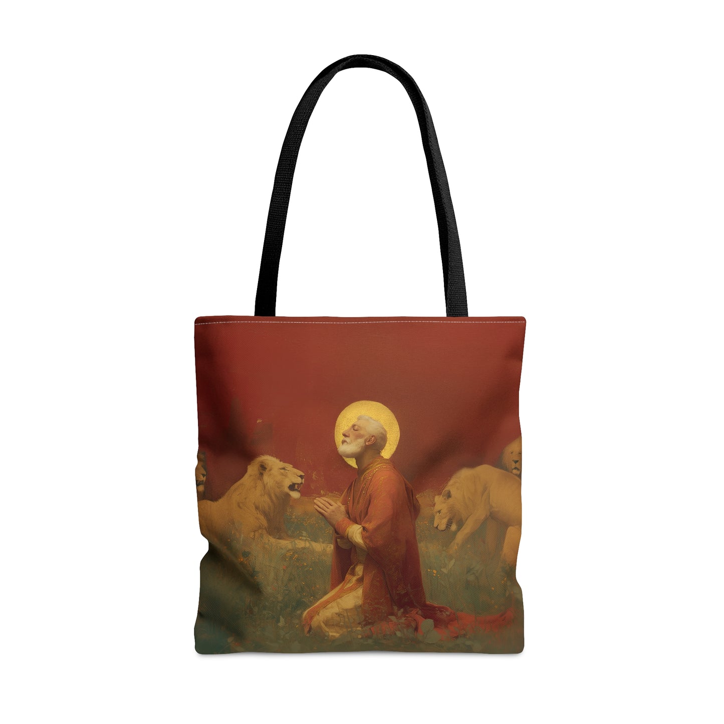 Saint Ignatius of Antioch - Tote Bag - Large Medium Small Faith Art Bag - Bible Study Faith Purse - Double Sided