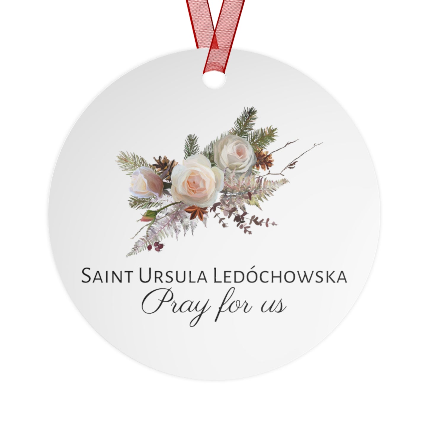 Saint Ursula Ledochowska - Catholic Saint Art - Metal Ornament - Religious Holiday Christmas Ornament and Keepsake