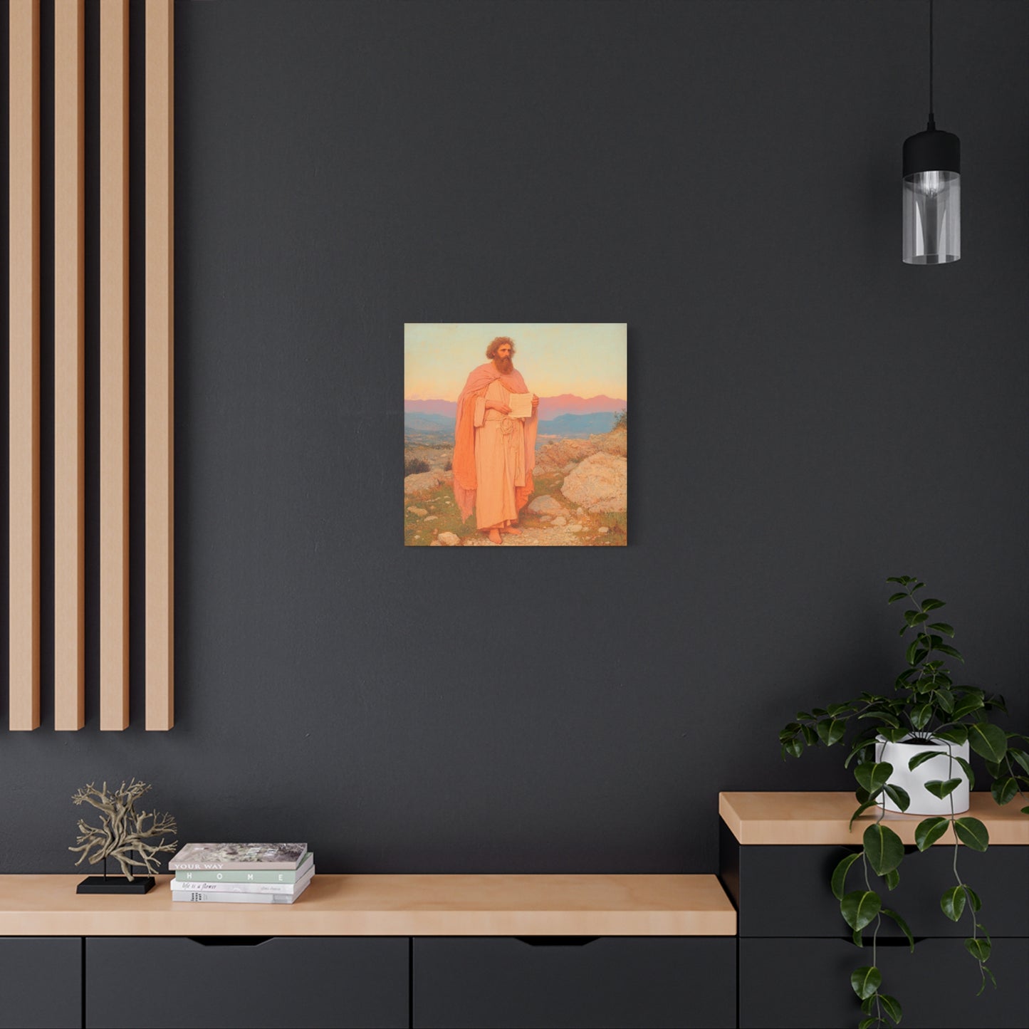 Obadiah - Keeper of the Lord's Warning and Mercy - Gallery Wrapped Canvas - Print - Religious Art for your Home - Catholic Art