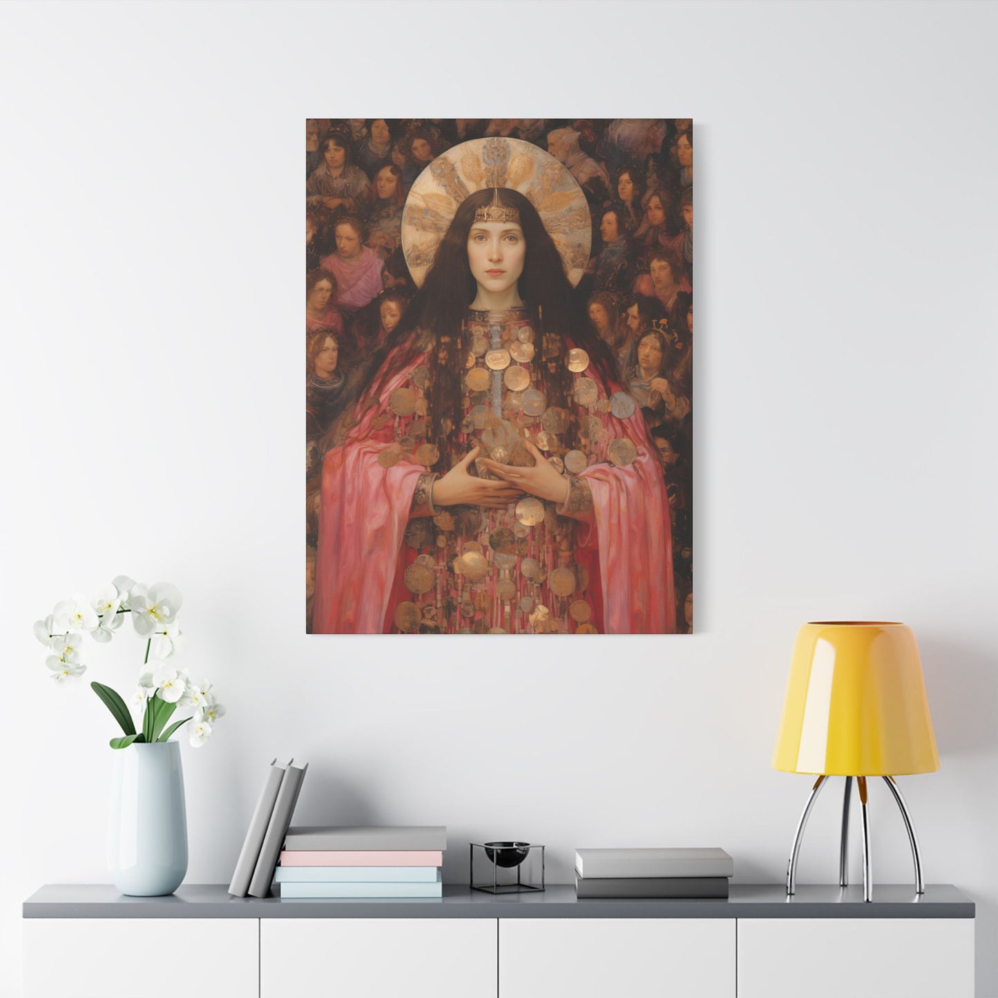 Saint Praxedes Canvas Print - Multiple Sizes - Catholic Home art - Gallery Wrapped Canvas - Sanctified Souls Print