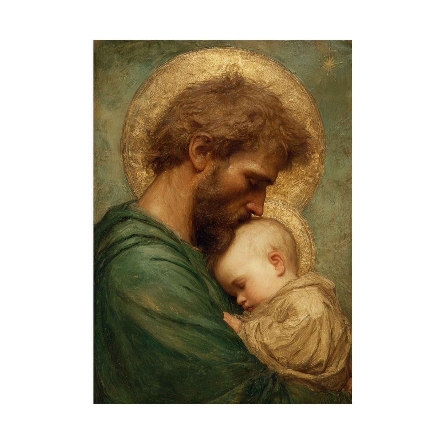 Saint Joseph the Father - Sanctified Souls Print - Multiple Sizes - Premium Matte Vertical Posters