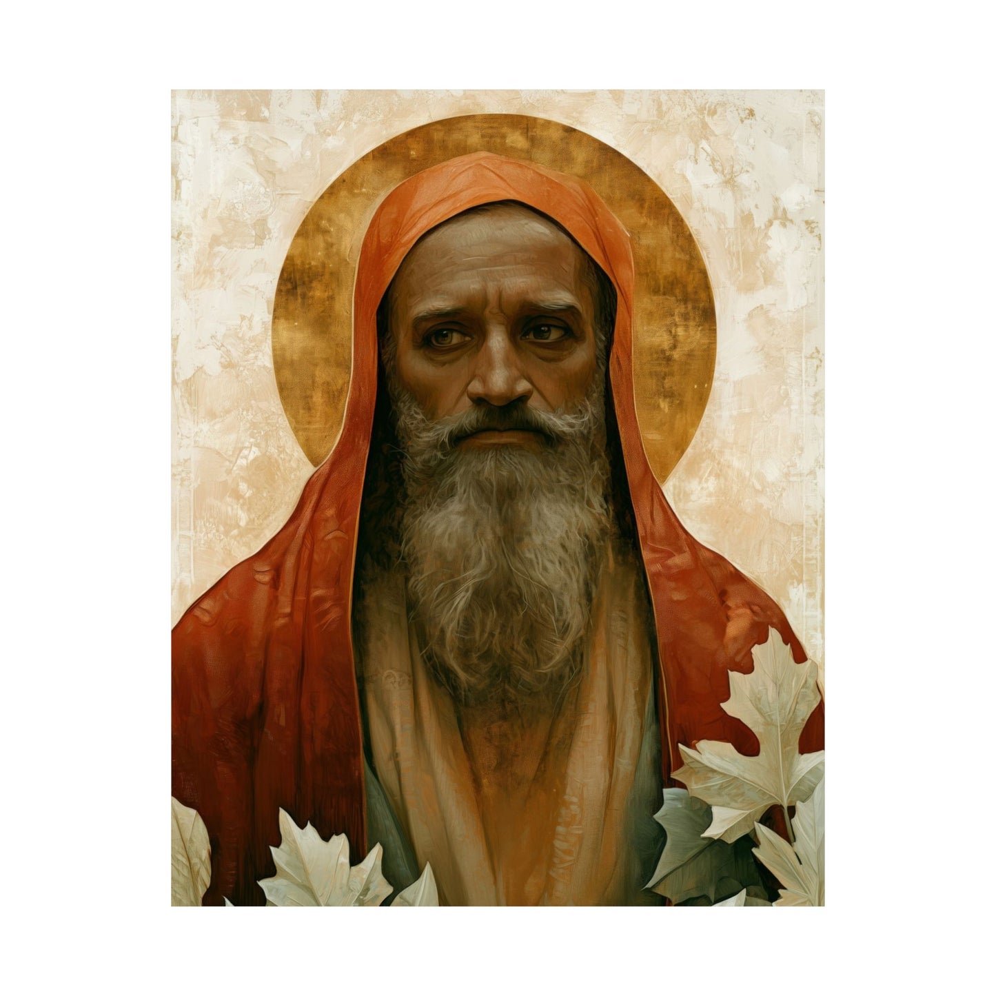 Saint Augustine of Hippo - Sanctified Souls Print - Multiple Sizes - Premium Matte Vertical Posters