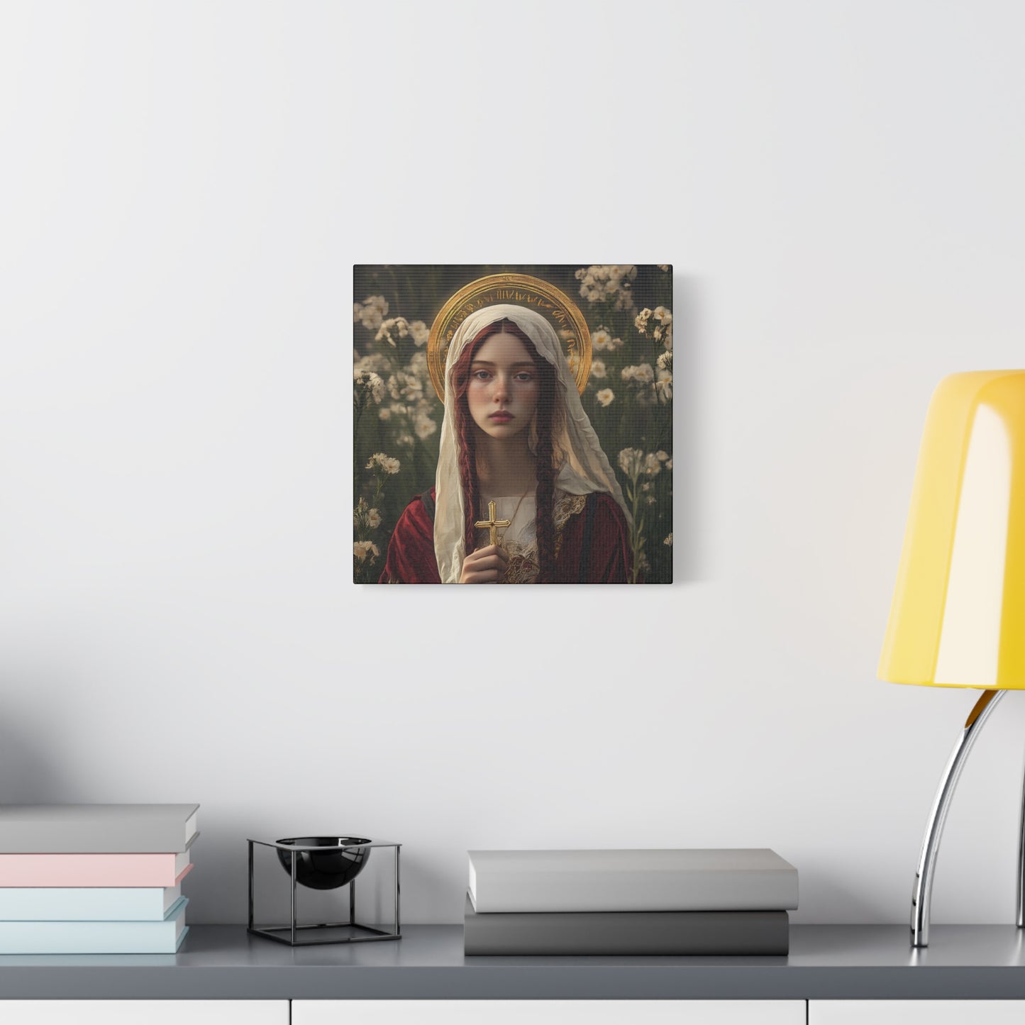 Saint Hilaria - Gallery Wrapped Canvas - Print - Religious Art for your Home - Catholic Art