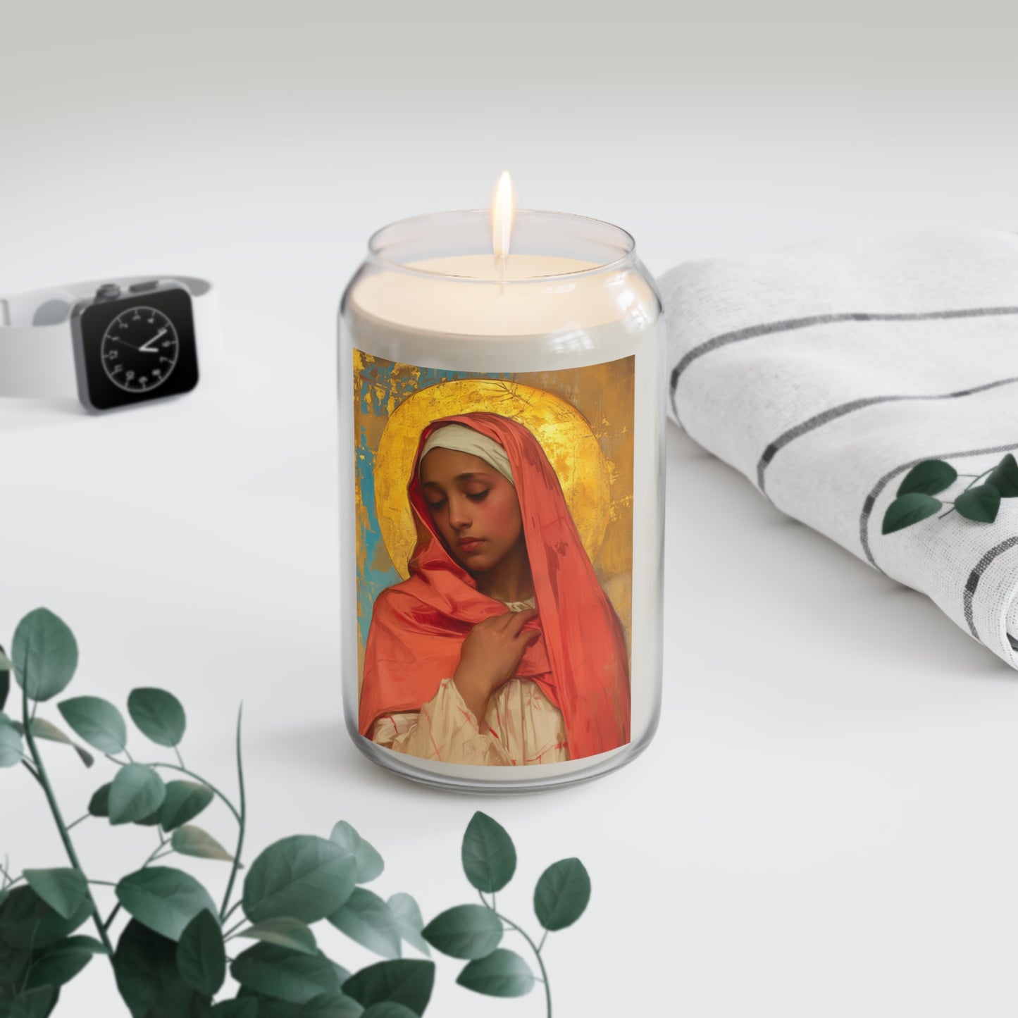 Saint Lea of Rome Candle  - Scented Prayer Candle, 13.75oz - Religious Prayer Candle - Catholic Saint Candle