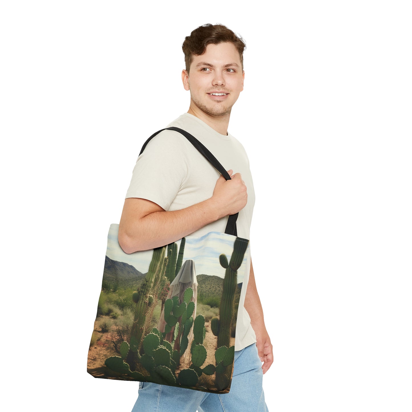 Saint Amma Syncletica Tote Bag - Catholic faith inspired carry-all purse - day to day bag - Desert Mothers Series