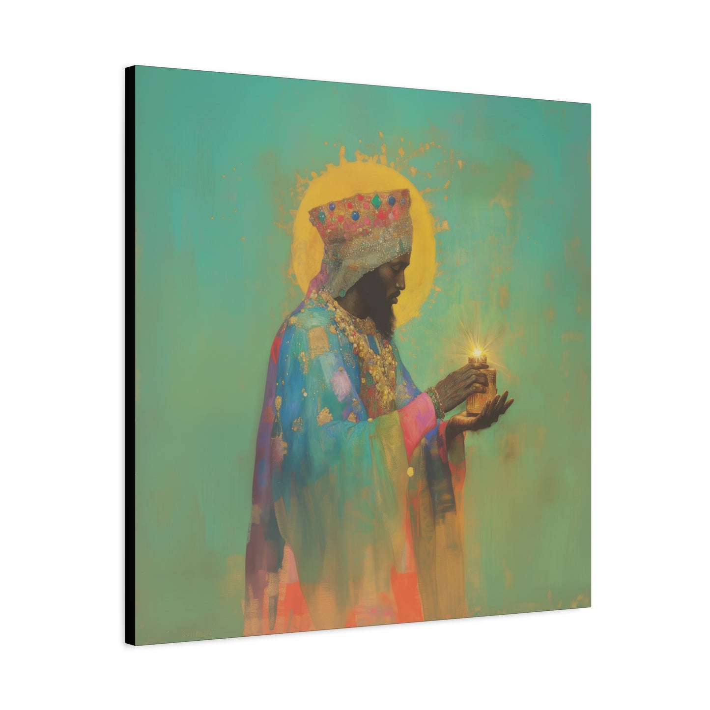 Balthazar and the Gift of Foretold Sorrow - 3 Wise Men - Gallery Wrapped Canvas - Print - Religious Art for your Home - Catholic