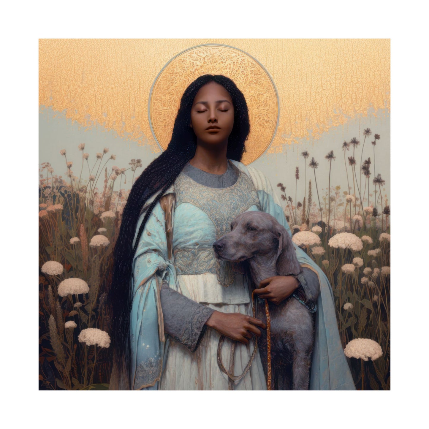 Saint Quiteria - Sanctified Souls Print - Multiple Sizes - Premium Matte Vertical Posters