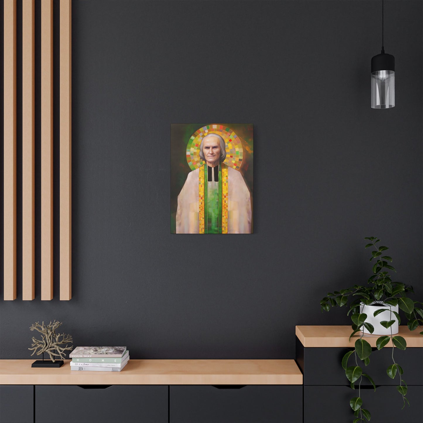 Saint John Vianney Canvas Print - Multiple Sizes - Catholic Home art - Museum Wrapped Canvas - Sanctified Souls Print