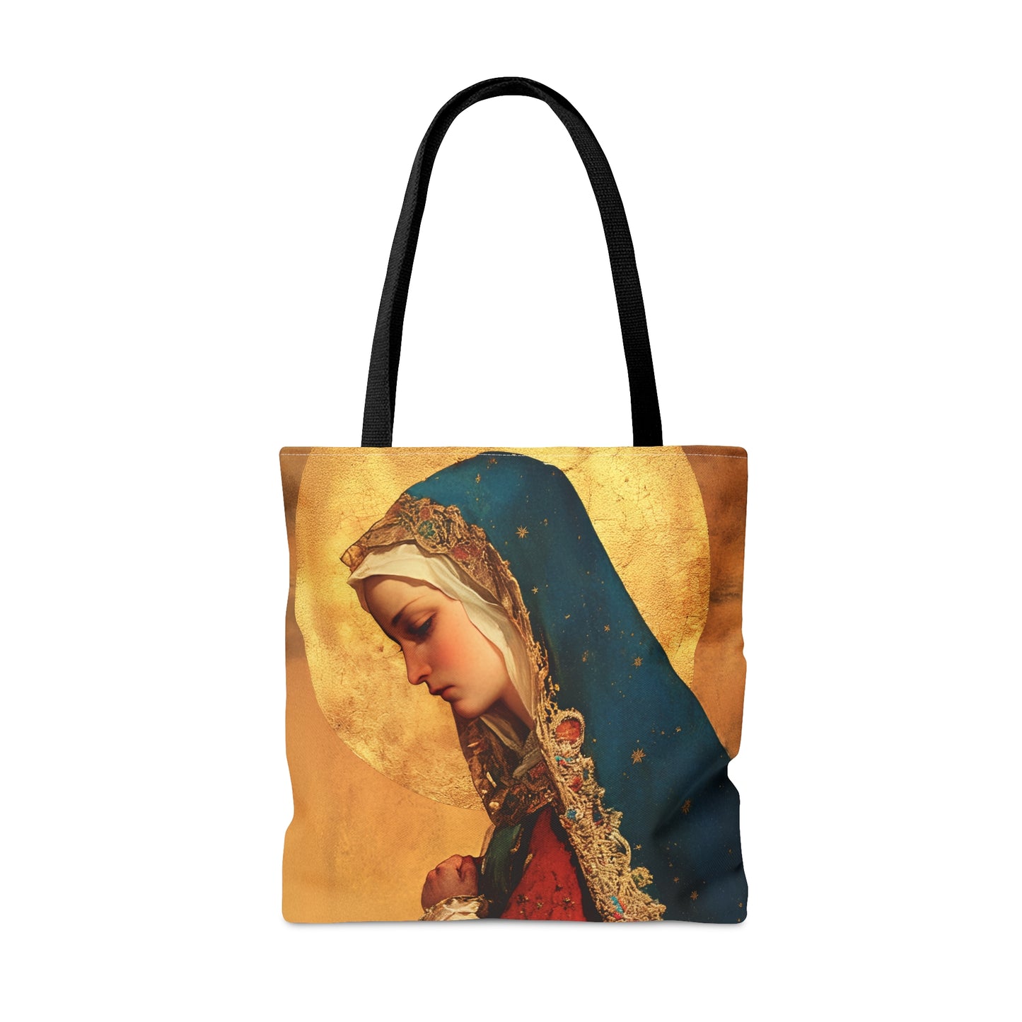 Our Lady of Mercy / Our Lady of Ransom - Tote Bag - Large Medium Small Faith Art Bag - Bible Study Faith Purse - Double Sided Prayer Tote