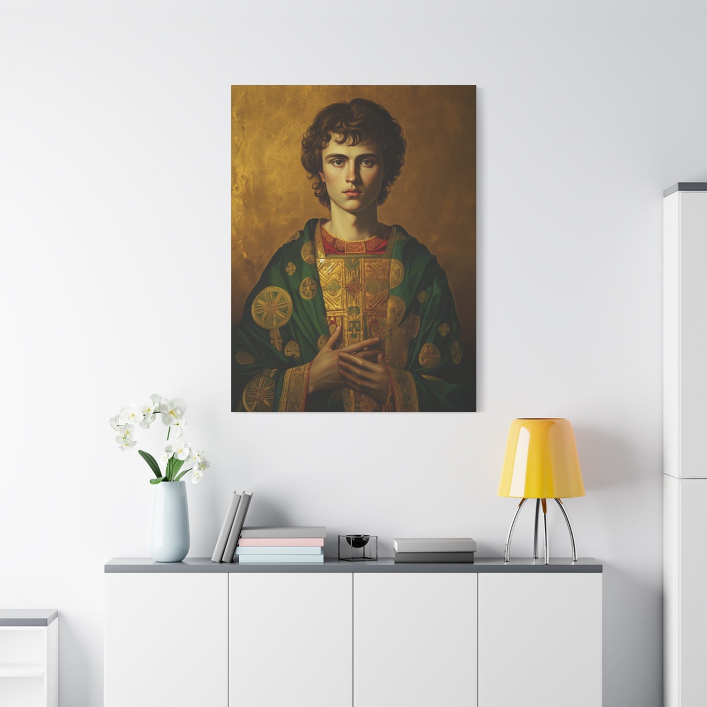 Saint Pantaleon Canvas Print - Multiple Sizes - Catholic Home art - Museum Wrapped Canvas - Sanctified Souls Print