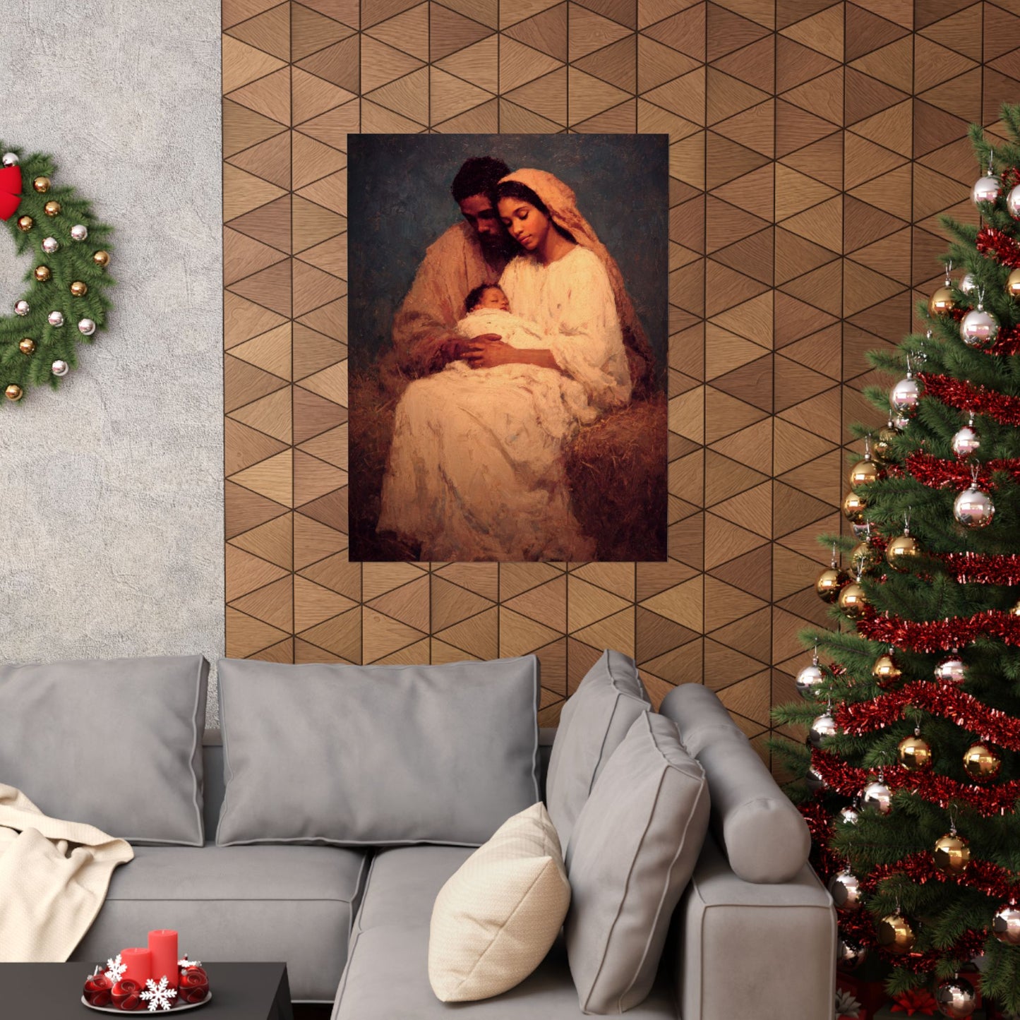 Love Made Visible in the Holy Family - Sanctified Souls Print - Multiple Sizes - Premium Matte Vertical Posters