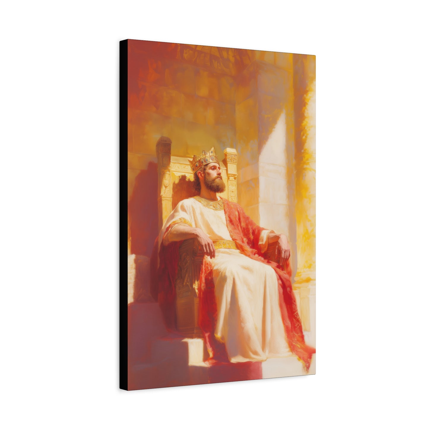 King Solomon: Keeper of God's Understanding - Gallery Wrapped Canvas - Print - Religious Art for your Home - Catholic Art