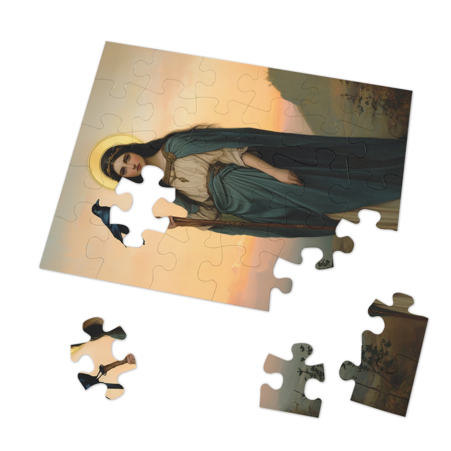Saint Oda - Puzzle and Keepsake Tin - Religious (30, 110, 252, 500,1000) - Religious Puzzle - Gifts for Catholic Families