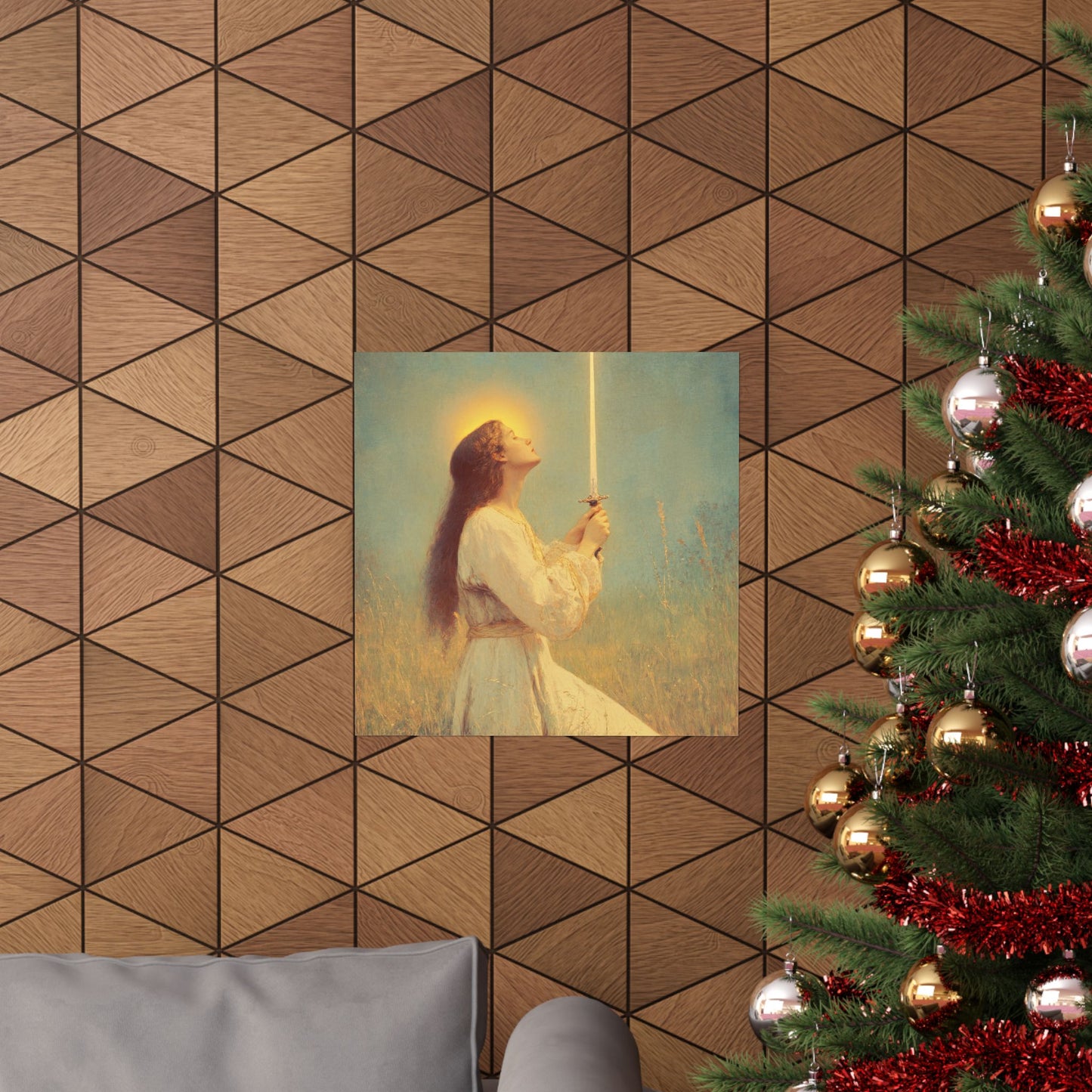 Saint Joan of Arc - Sanctified Souls Print - Multiple Sizes - Premium Posters - Catholic Art - Christian Home Decor Artwork