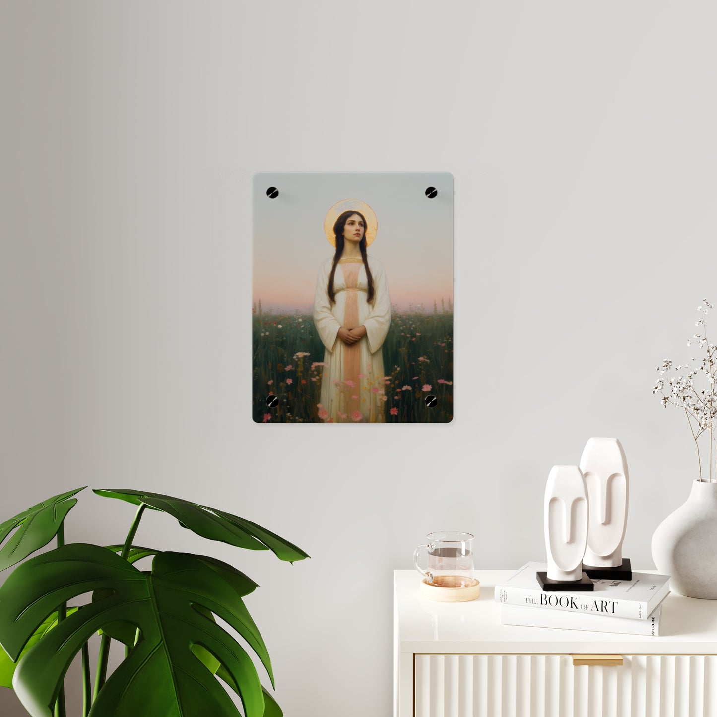 Saint Sabina Wall Art Panel - Ready to Hang Acrylic Print - Catholic Saint Art - Patron Saint Print - No Frame needed