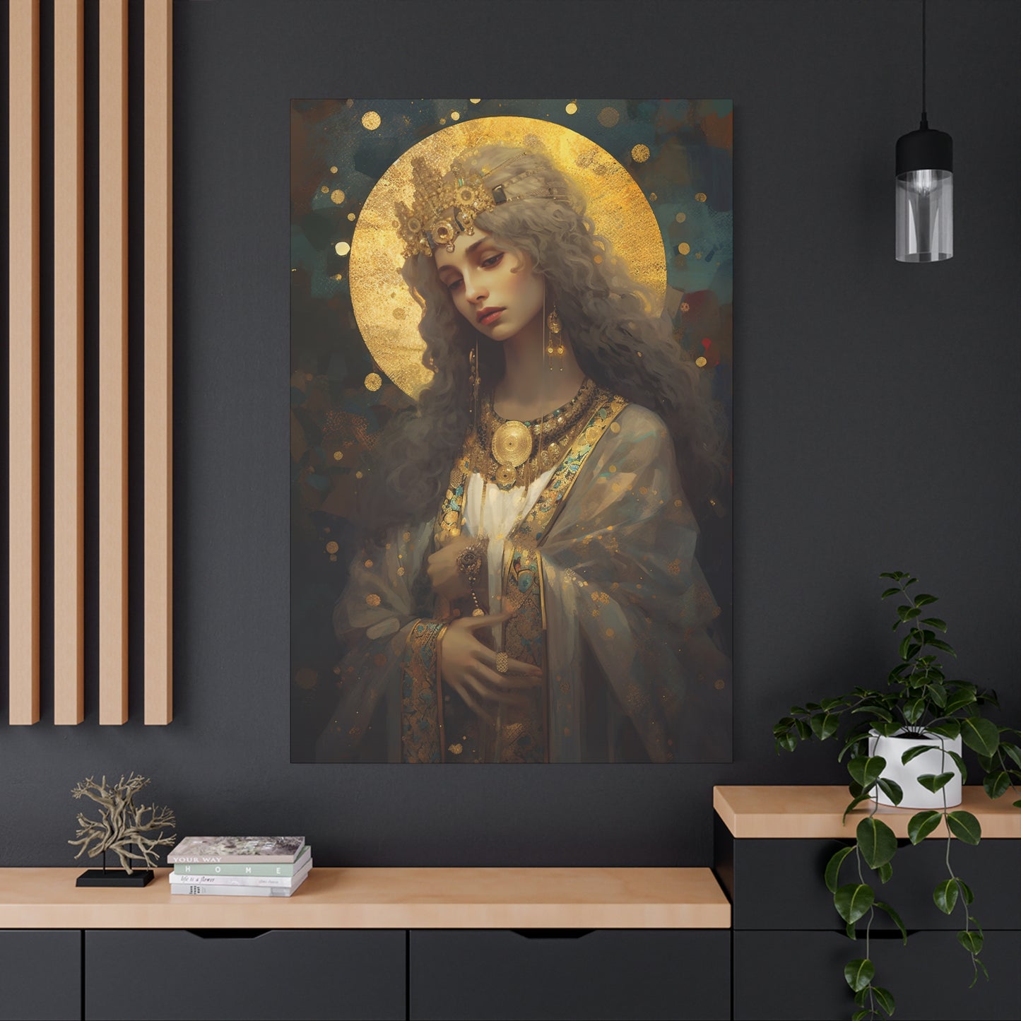 Saint Catherine of Alexandra - Museum Wrapped Canvas - Sanctified Souls Print - Religious Art for your Home