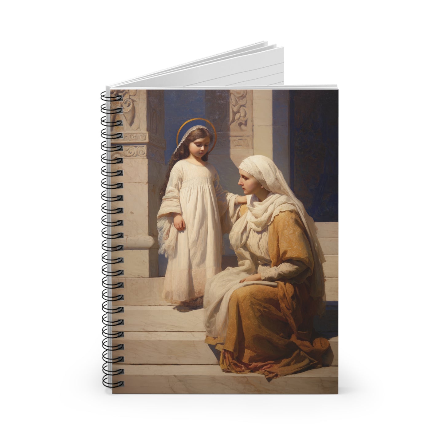 The Feast of the Presentation of the Blessed Mary - Sanctified Souls Art - Religious Based Notebook - Spiral Notebook - Ruled Line - Prayer