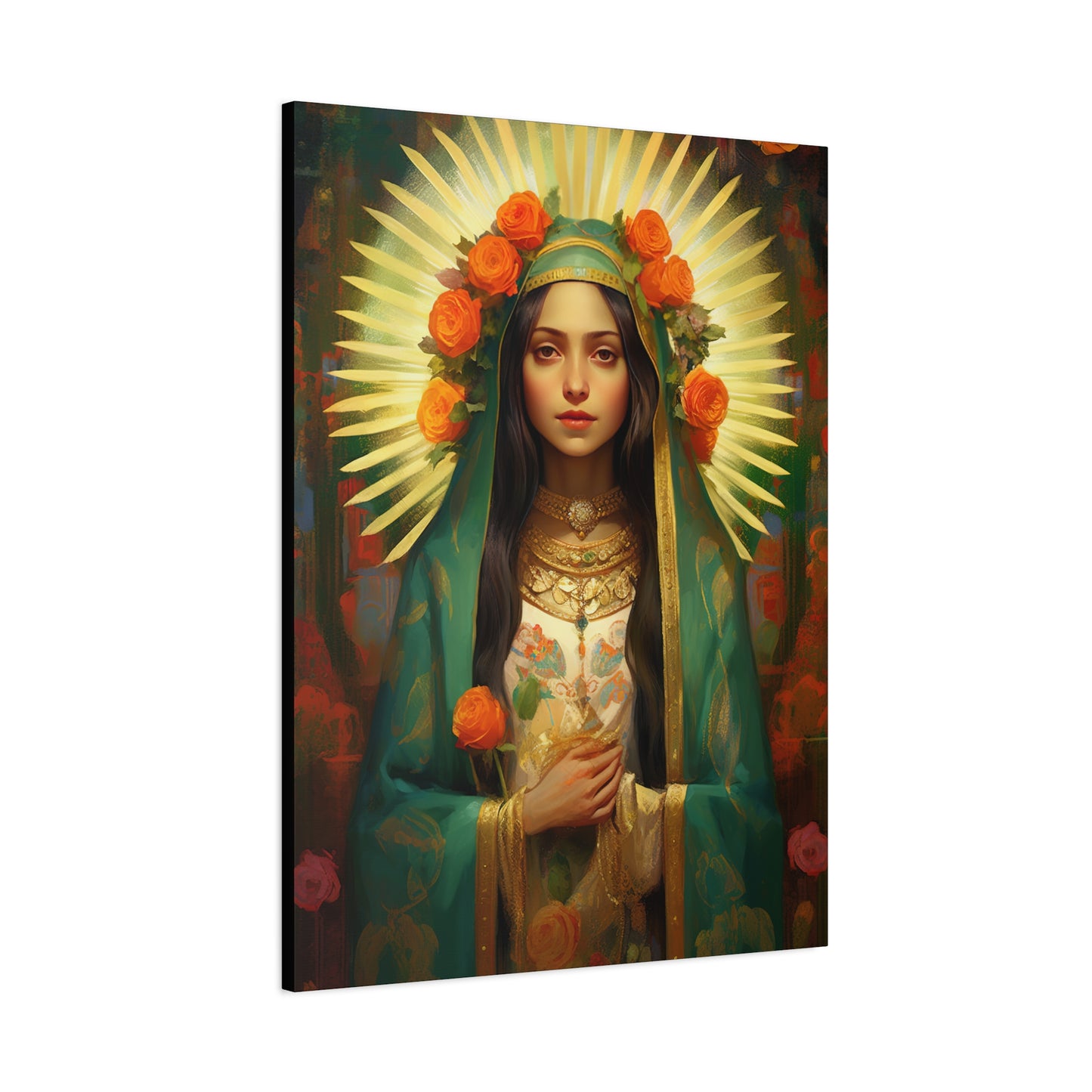 Patroness of Hope Our Lady of Guadalupe Museum Wrapped Canvas Print - Multiple Sizes - Catholic Home art