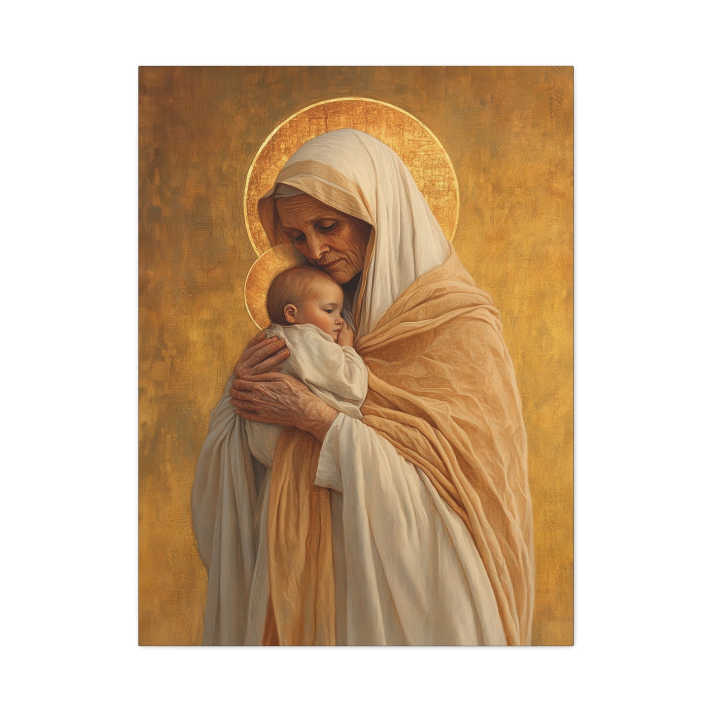 Saint Anna the Prophetess - Museum Wrapped Canvas - Print - Religious Art for your Home - Christian print - Prayer Room Art - Catholic