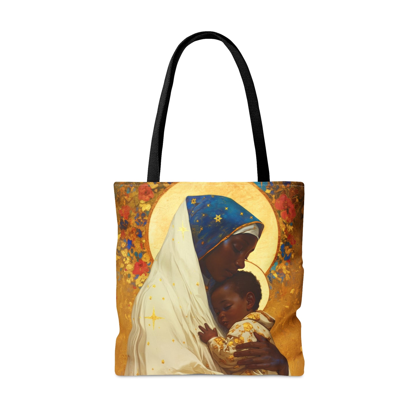Queen of Peace and Love- Our Lady of Kibeho's Message Tote Bag - Large Medium Small Faith Art Bag - Catholic Faith Purse - Religious