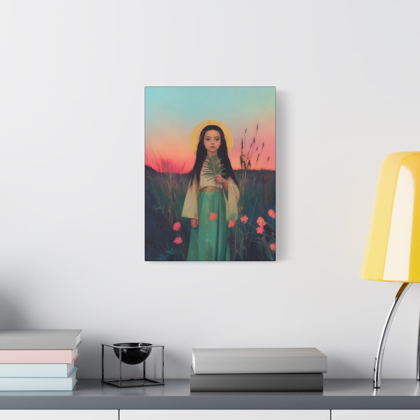 Saint Charity - Multiple Sizes - Catholic Home art - Museum Wrapped Canvas - Sanctified Souls Print - Martyr Saint