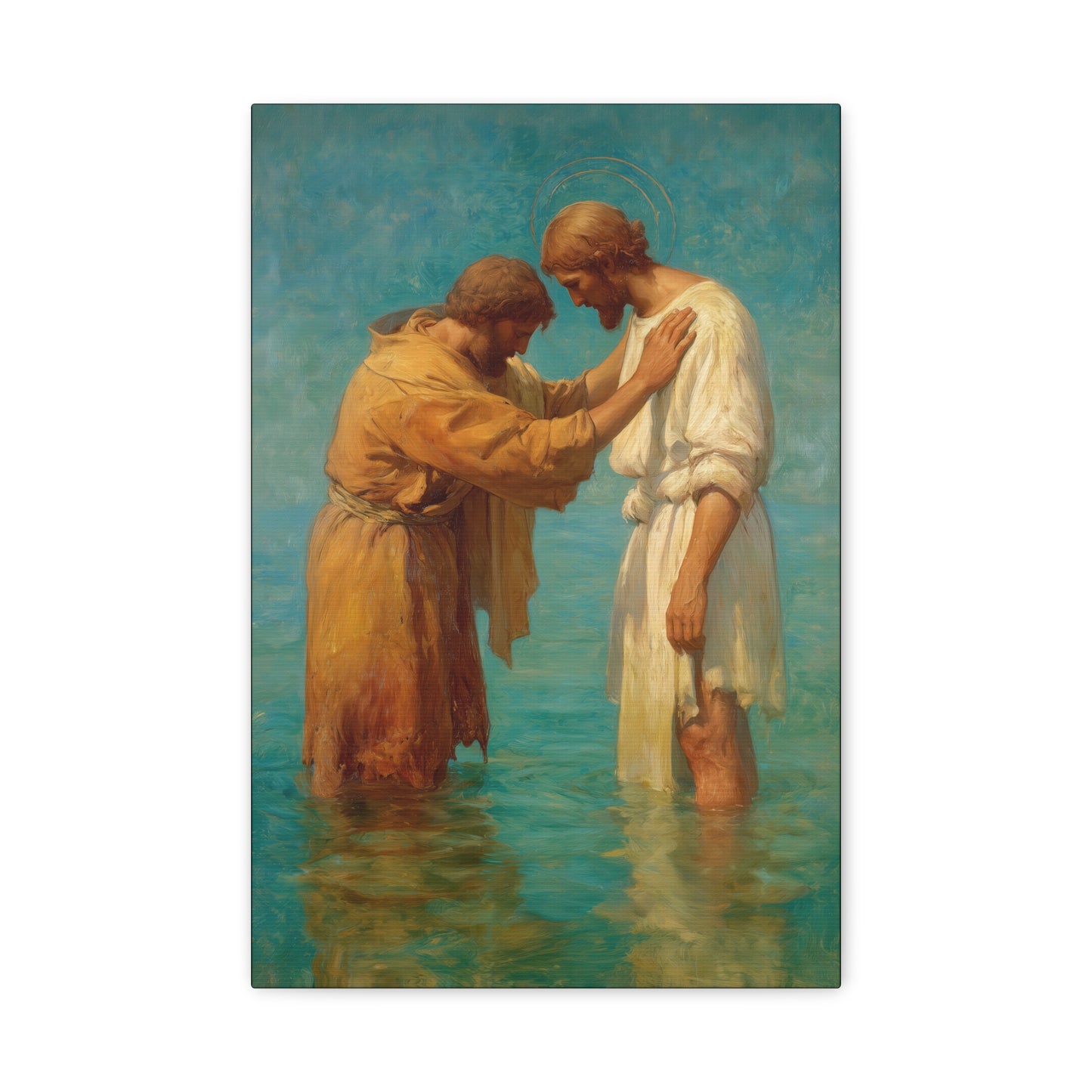 Saint John the Baptist, Servant of the Dawn - Museum Wrapped Canvas - Print - Religious Art for your Home - Christian print - Prayer Room