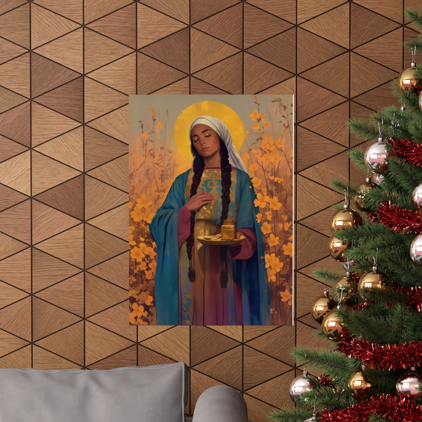 Saint Hermione of Ephesus - Sanctified Souls Print - Multiple Sizes - Premium Matte Vertical Posters
