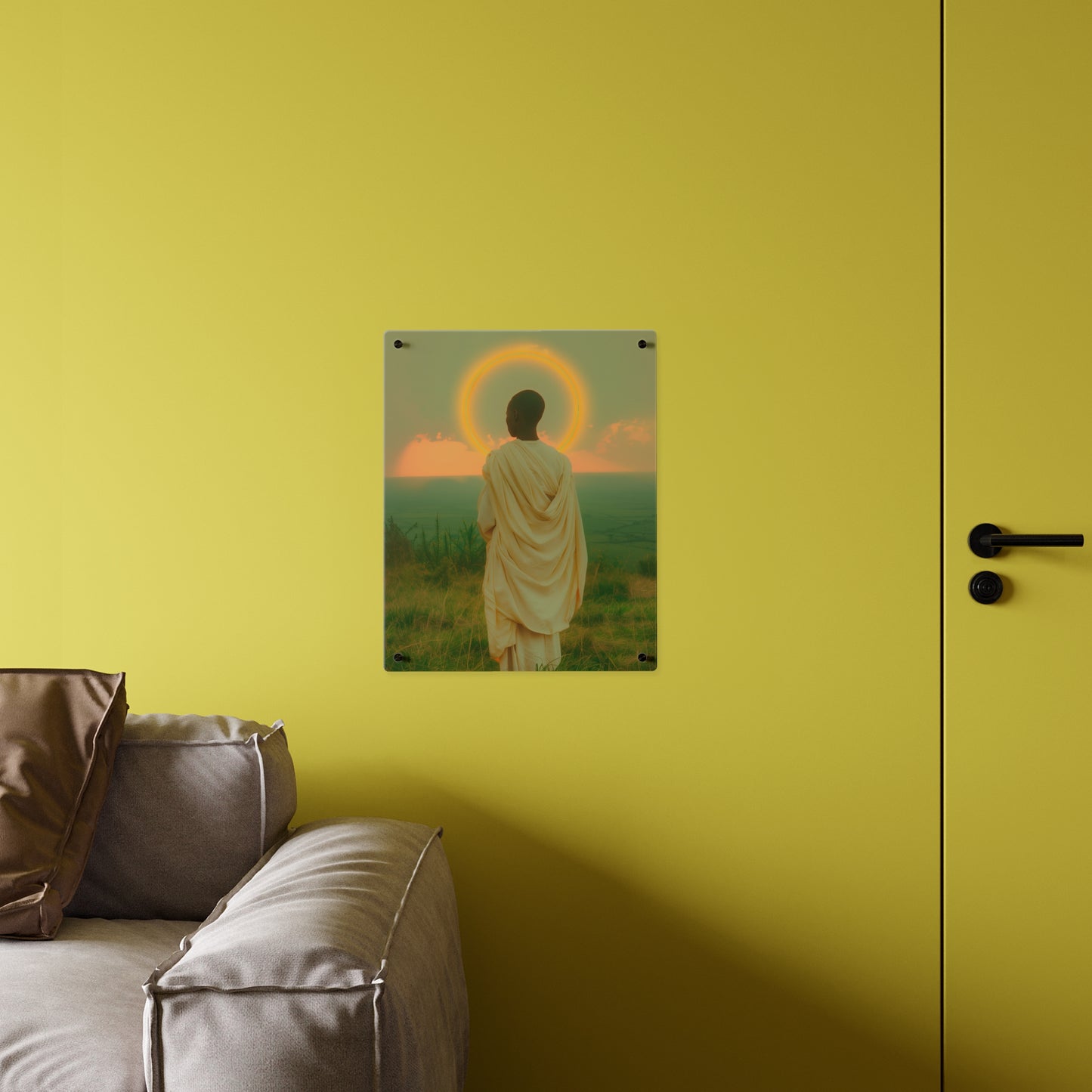 Saint Charles Lwanga Wall Art Panel - Ready to Hang Acrylic Print - Catholic Saint Art - Patron Saint Print - No Frame needed