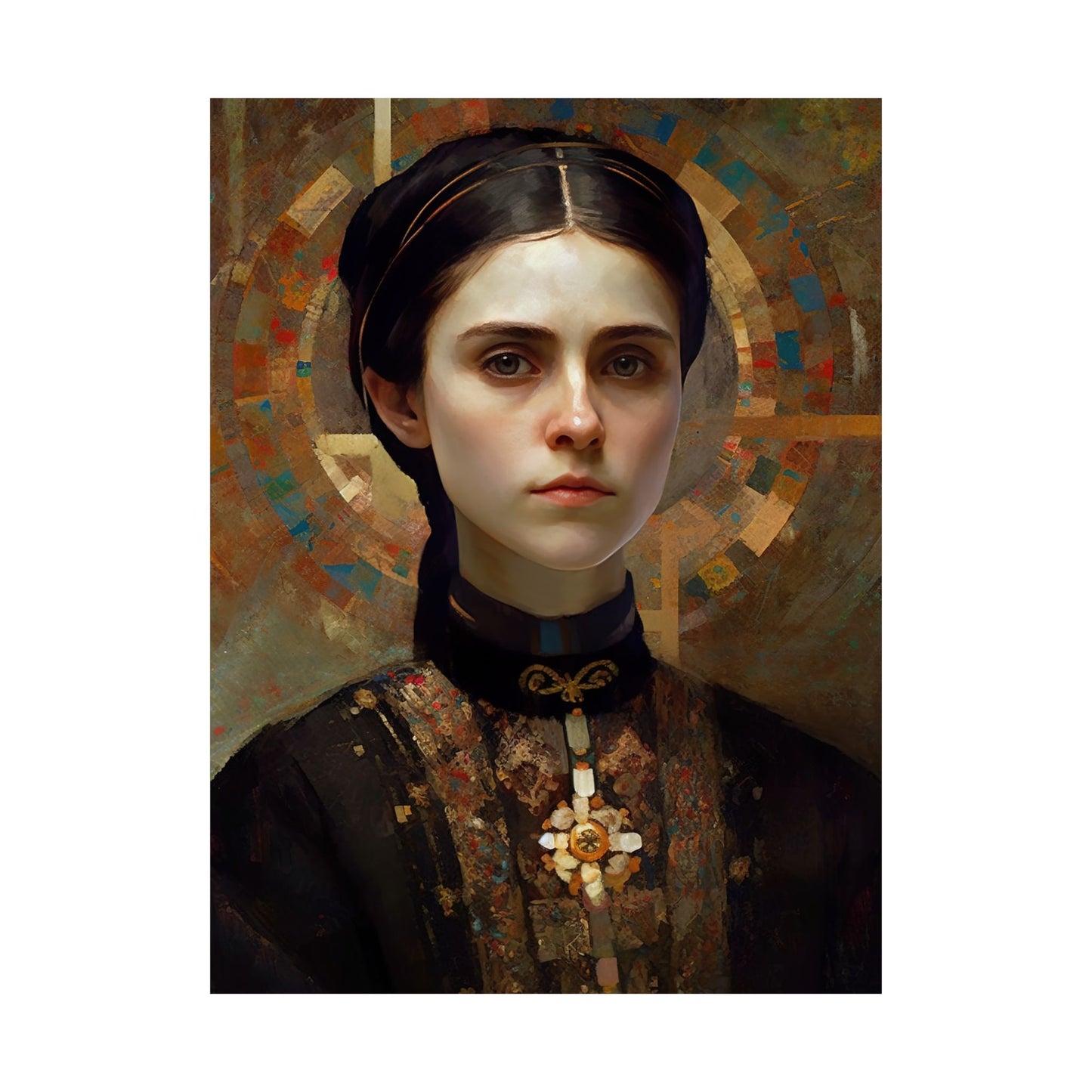 Saint Gemma Galgani Print - Sanctified Souls Print - Multiple Sizes - Premium Matte Vertical Posters