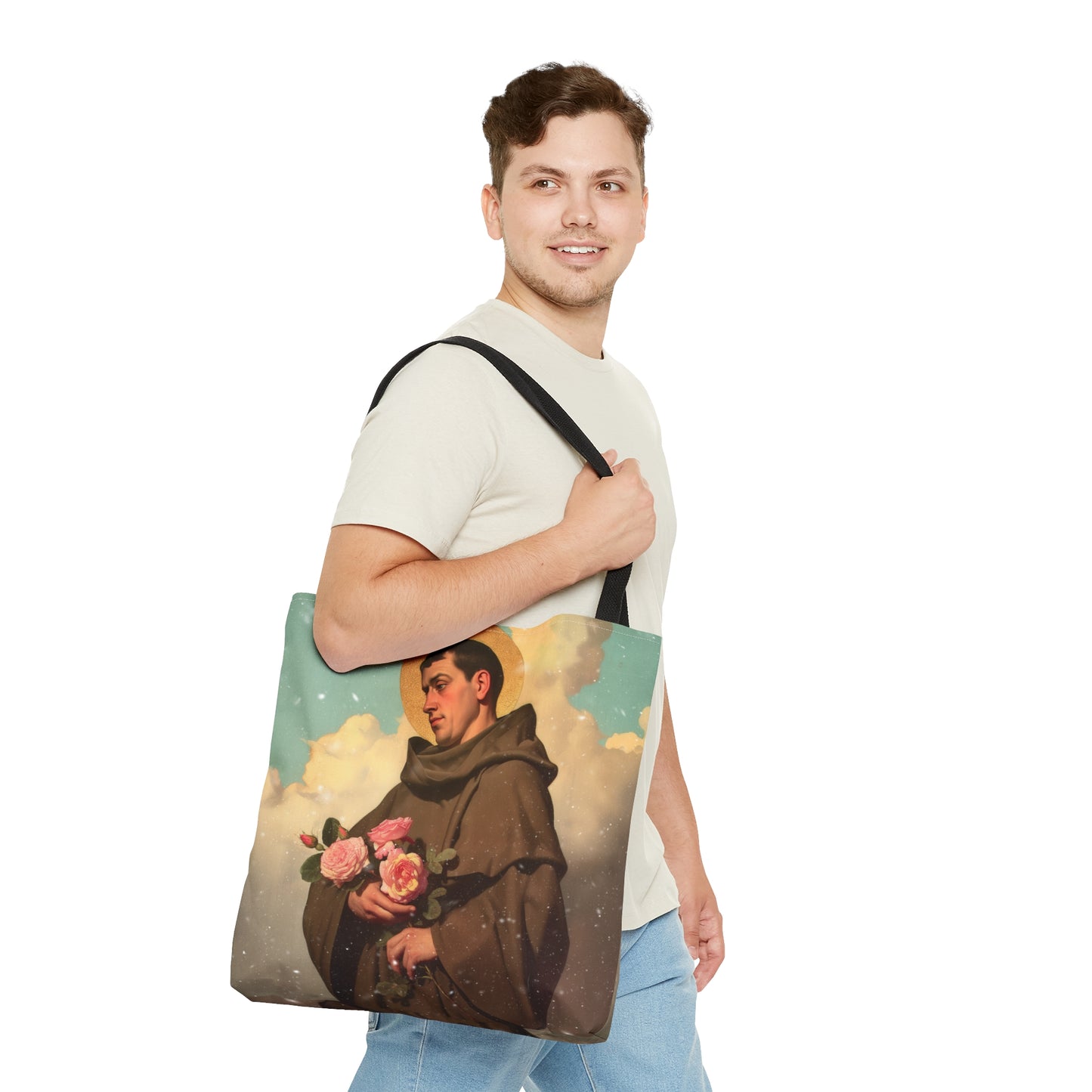 Saint Didacus of Alcala - Tote Bag - Large Medium Small Faith Art Bag - Catholic Faith Purse