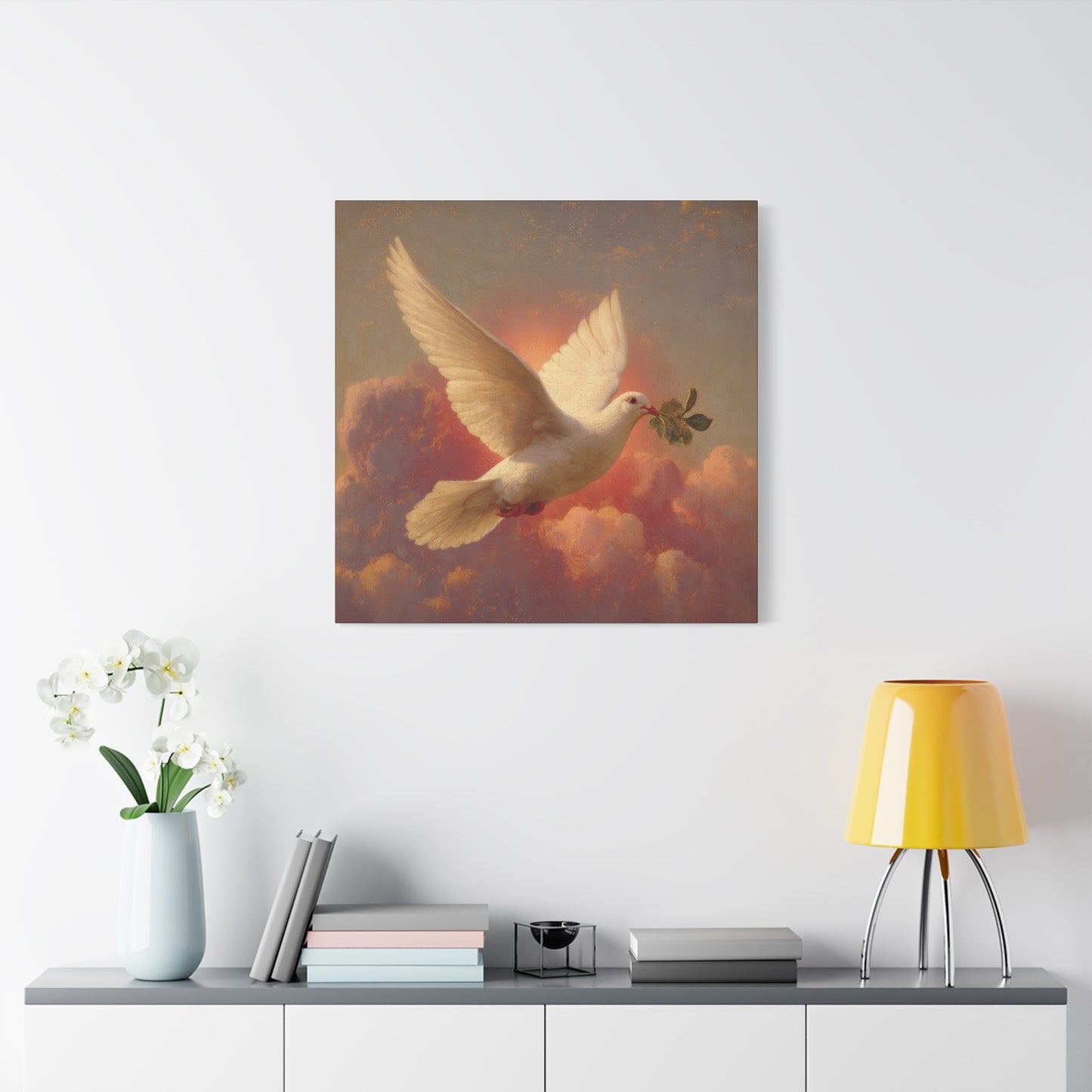 The Spirit Who Restored the Horizon - Holy Spirit - The Dove- Gallery Wrapped Canvas - Print - Religious Art for your Home - Catholic