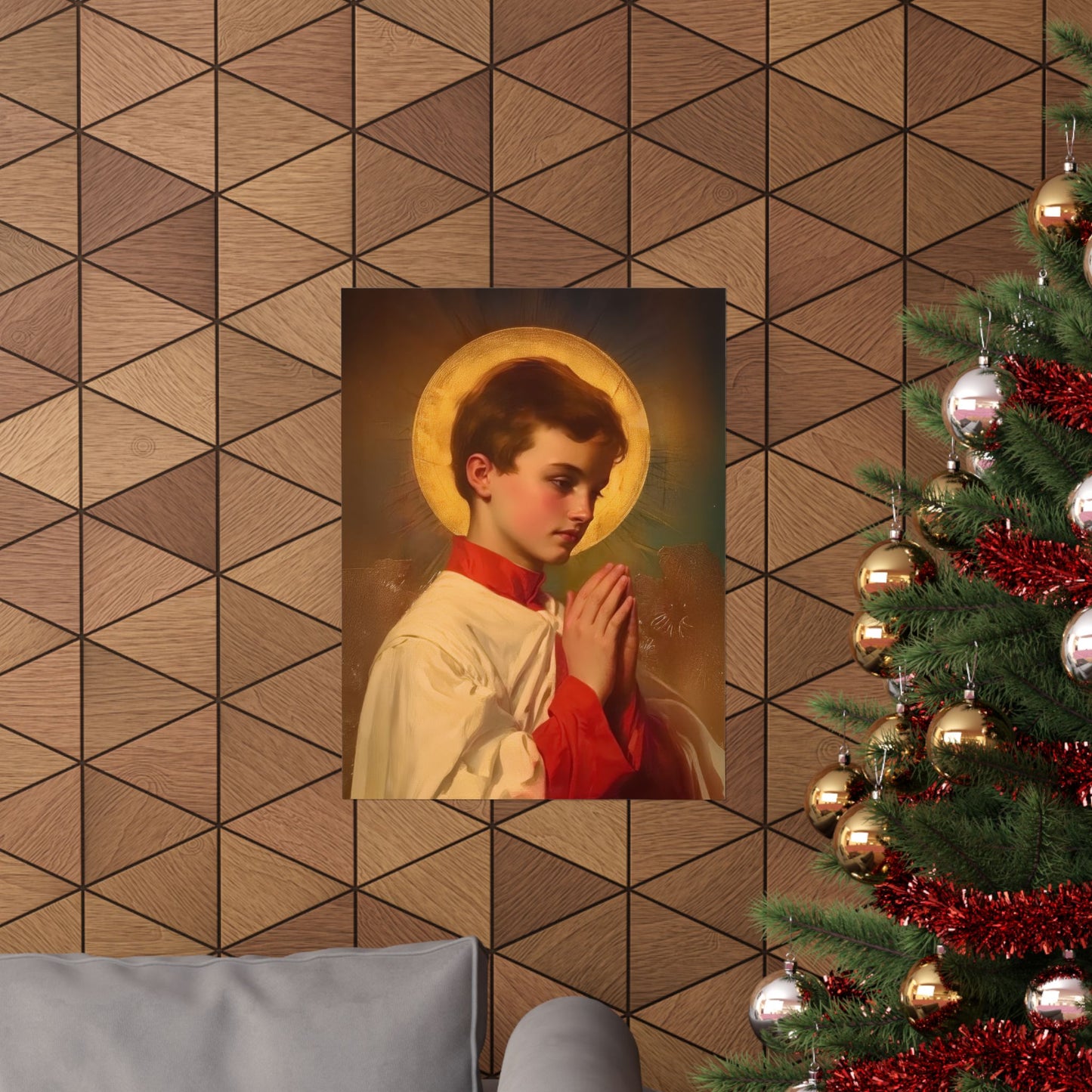Saint Dominic Savio - Sanctified Souls Print - Multiple Sizes - Premium Posters - Catholic Art - Christian Home Decor Artwork