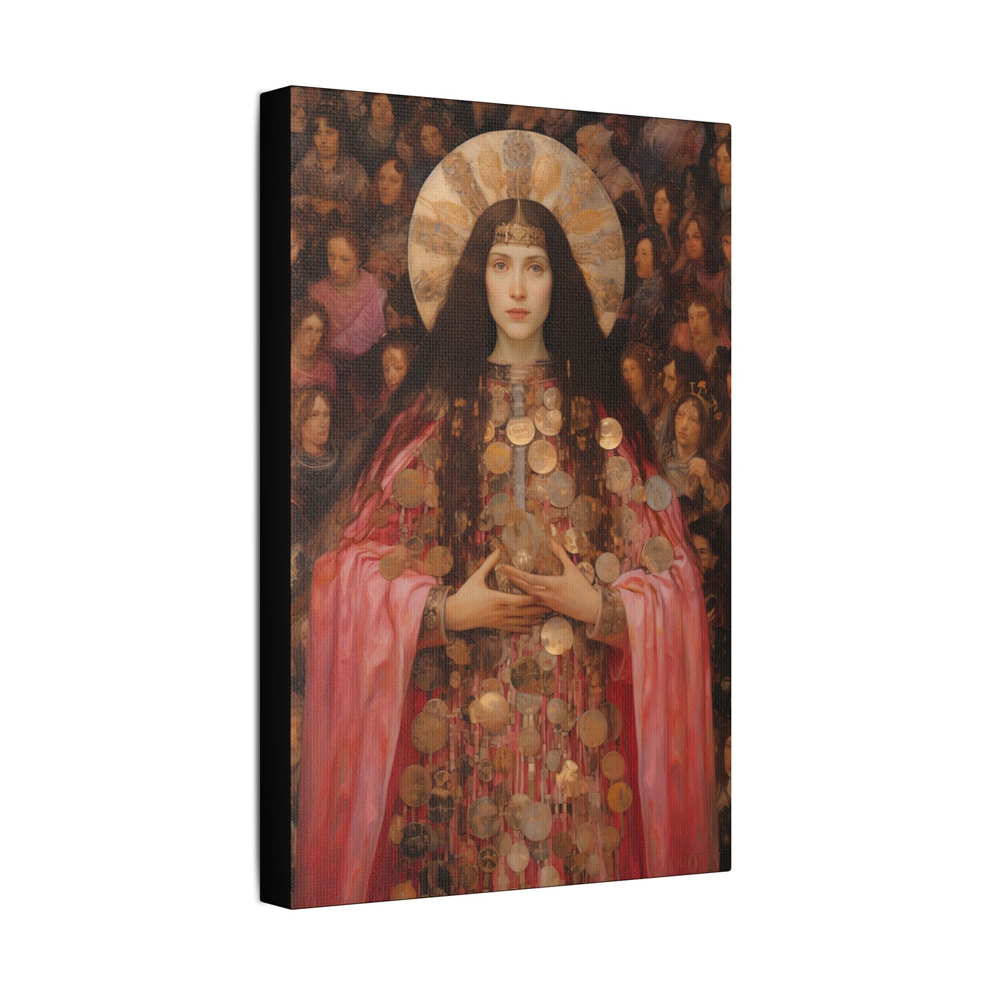 Saint Praxedes Canvas Print - Multiple Sizes - Catholic Home art - Gallery Wrapped Canvas - Sanctified Souls Print